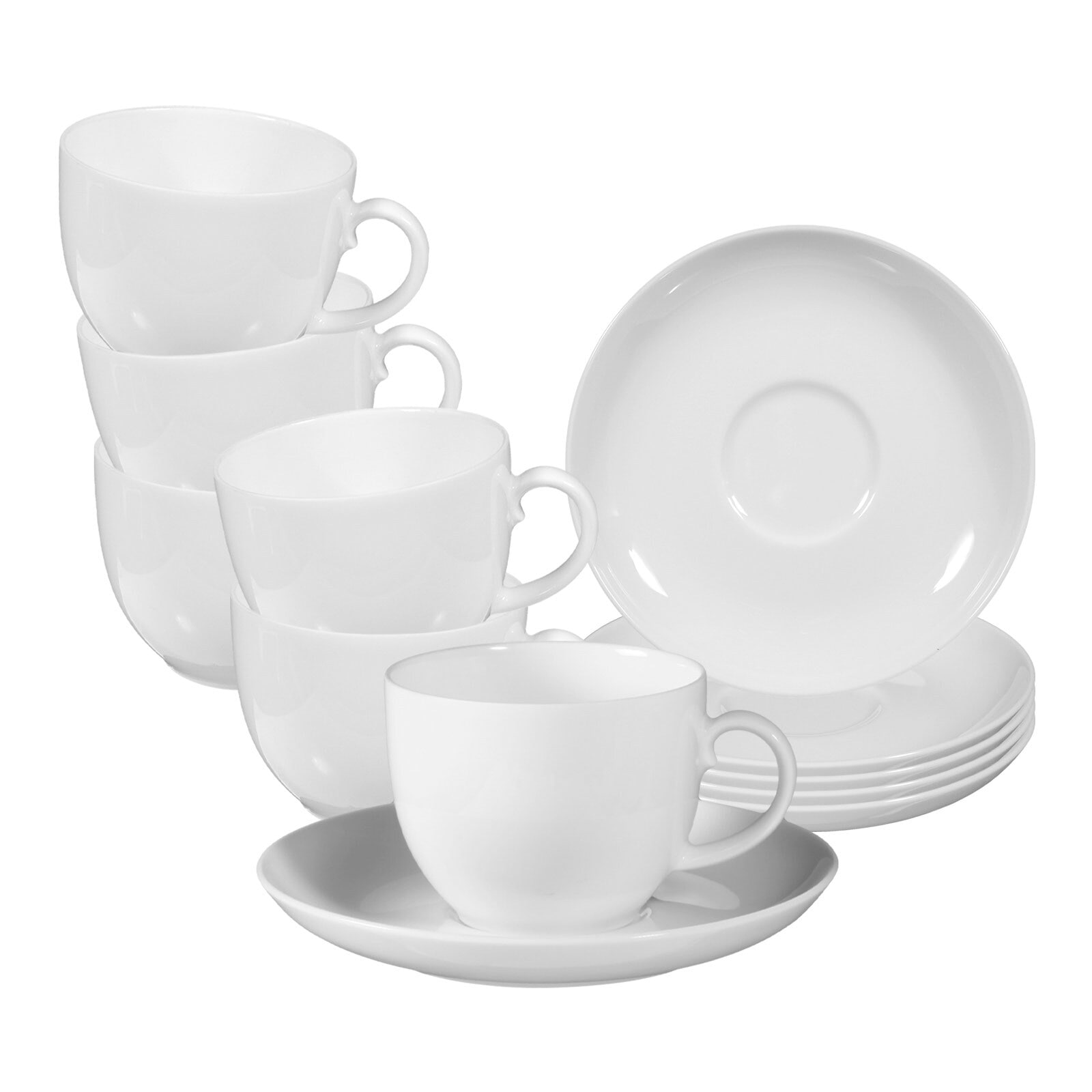 Seltmann Weiden Tasse "Kaffeetassen mit Untertassen Rondo/Liane 0,21 l 6er günstig online kaufen