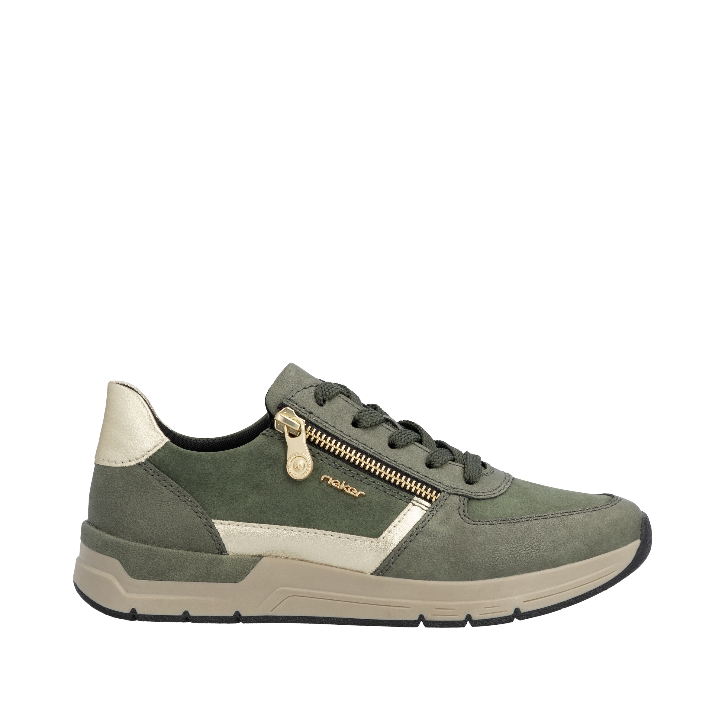 Rieker Sneaker, Freizeitschuh, Schnürschuh, Halbschuh mit modischen Akzenten