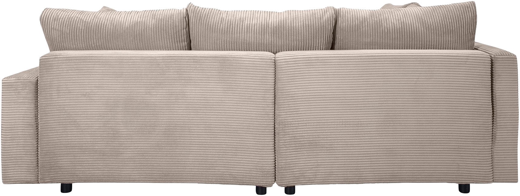 Home affaire Ecksofa »Toni L-Form, B: 215 cm«, mit Hocker & 2 Zierkissen, Federkern