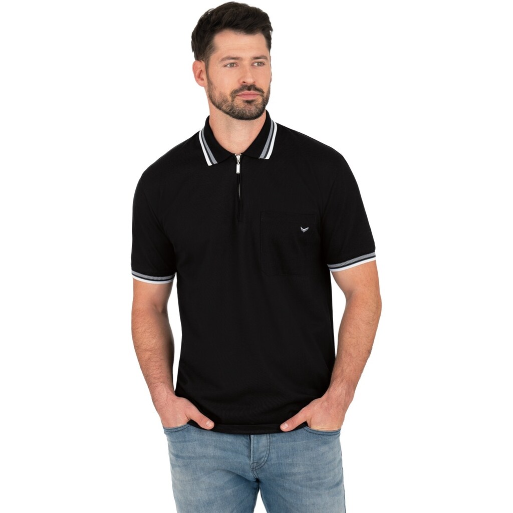 Trigema Poloshirt »TRIGEMA Poloshirt mit Reißverschluss«, (1 tlg.)