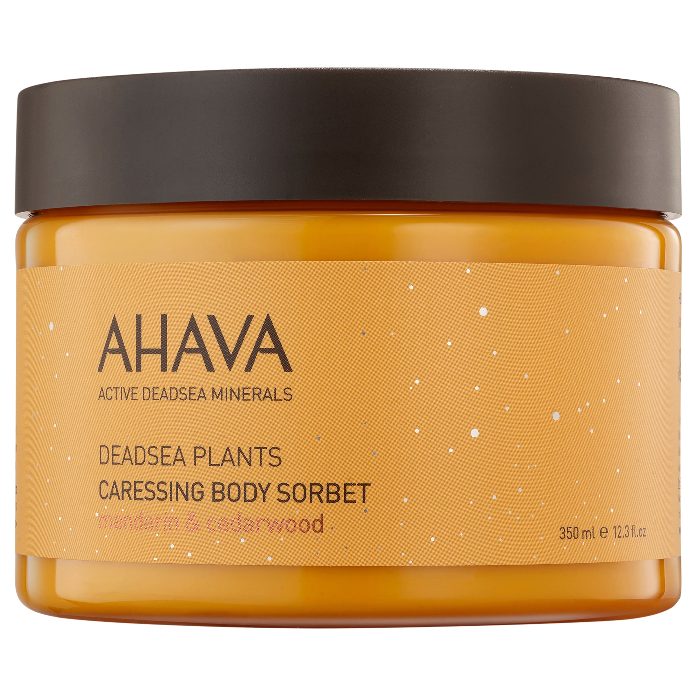 AHAVA Bodylotion "CARESSING BODY SORBET MANDARIN & CEDARWOOD" mit patentiertem Osmoter™, schnell einziehend