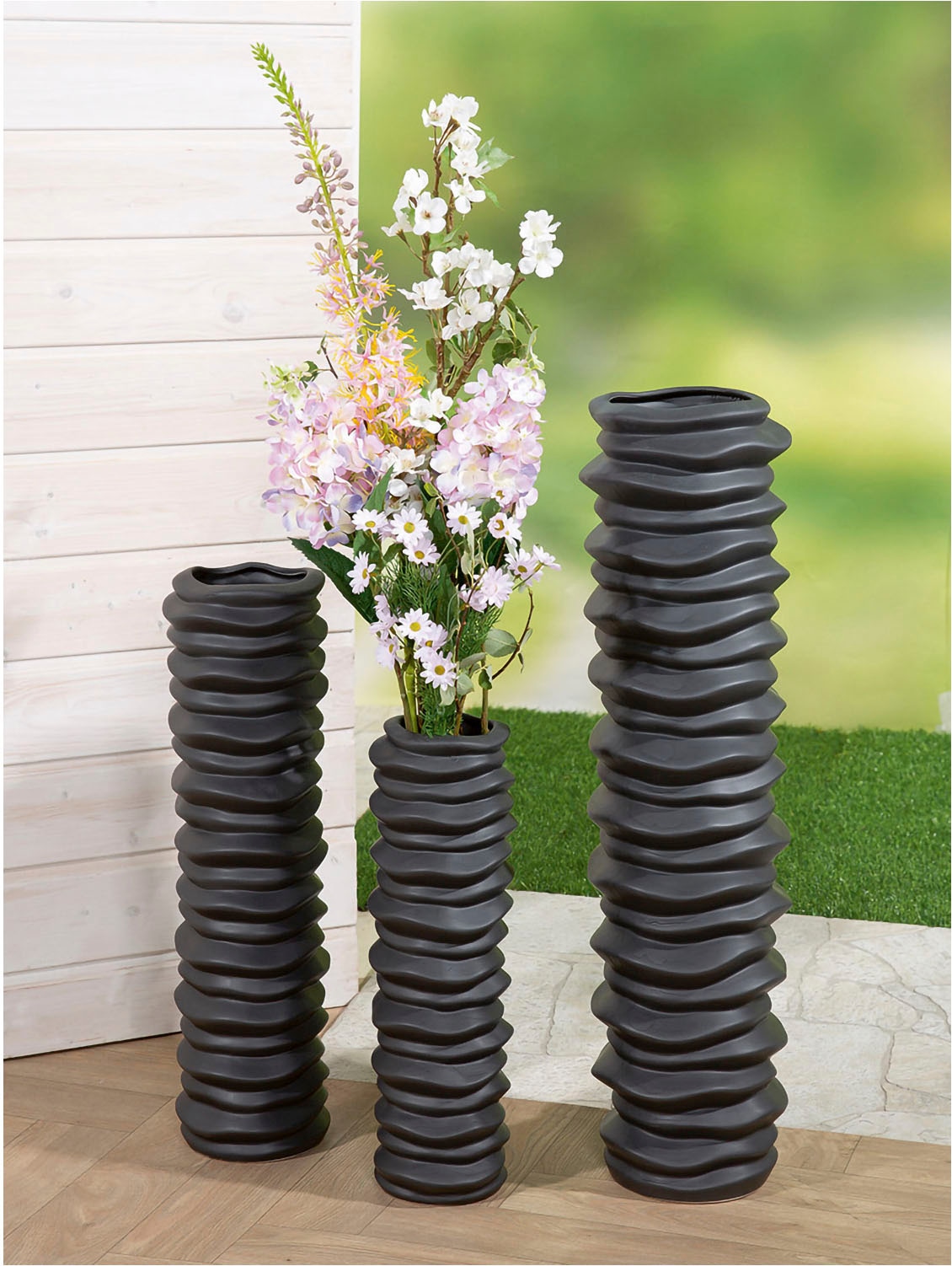 Casablanca by Gilde Bodenvase "Bodenvase "Rillo"" günstig online kaufen