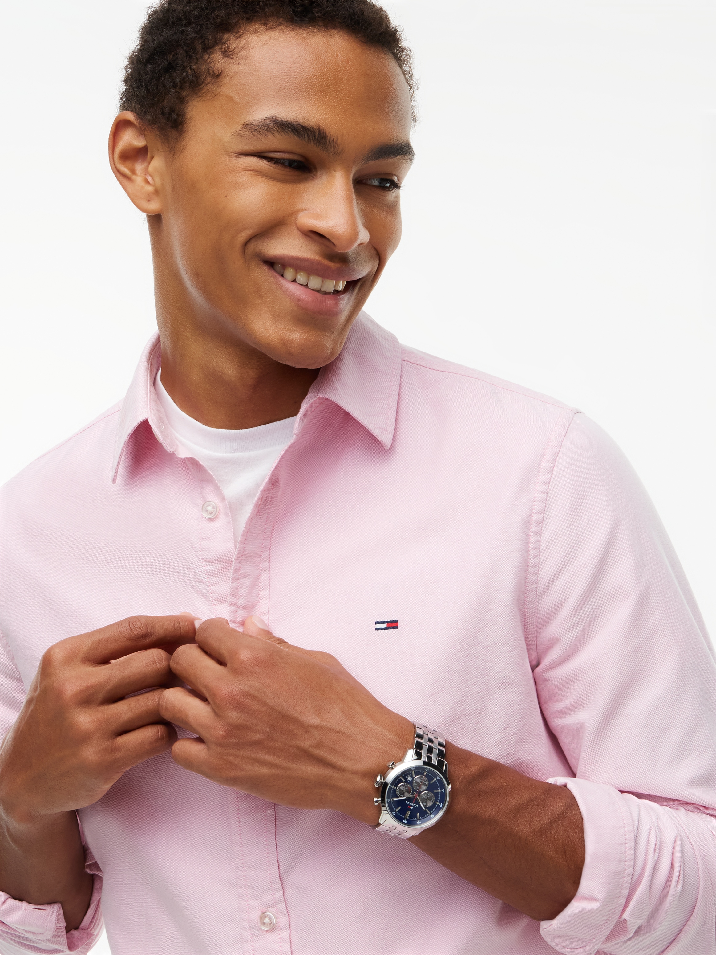 Tommy Jeans Langarmhemd "SLIM OXFORD SHIRT" Slim fit mit Hemdkragen