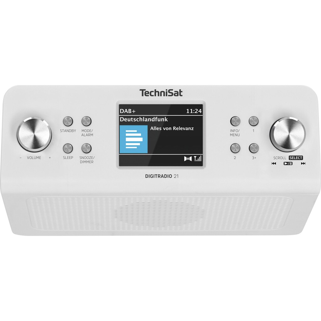 TechniSat Küchen-Radio »DIGITRADIO 21«, (A2DP Bluetooth-AVRCP Bluetooth Digitalradio (DAB+)-UKW mit RDS 2 W)