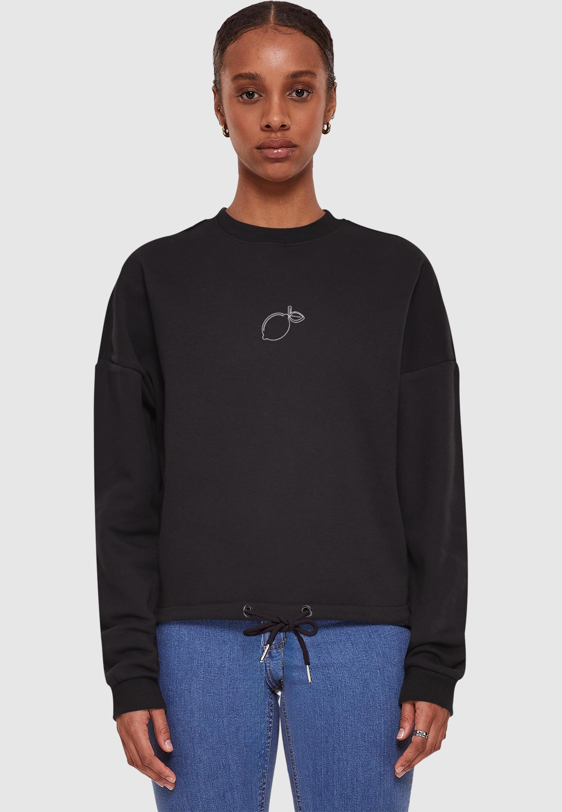 Merchcode Sweater »Merchcode Ladies Summer - Lemon Oversize Crewneck«