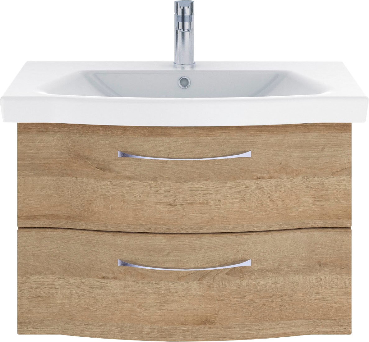 Saphir Badmöbel-Set »6005 Sprint 3-teilig, Keramik-Waschtisch mit LED-Spiegelschrank«, (4 St.), Unterschrank, inkl. Türdämpfer, 3 Türen, 3 Schubladen, Bad-Set