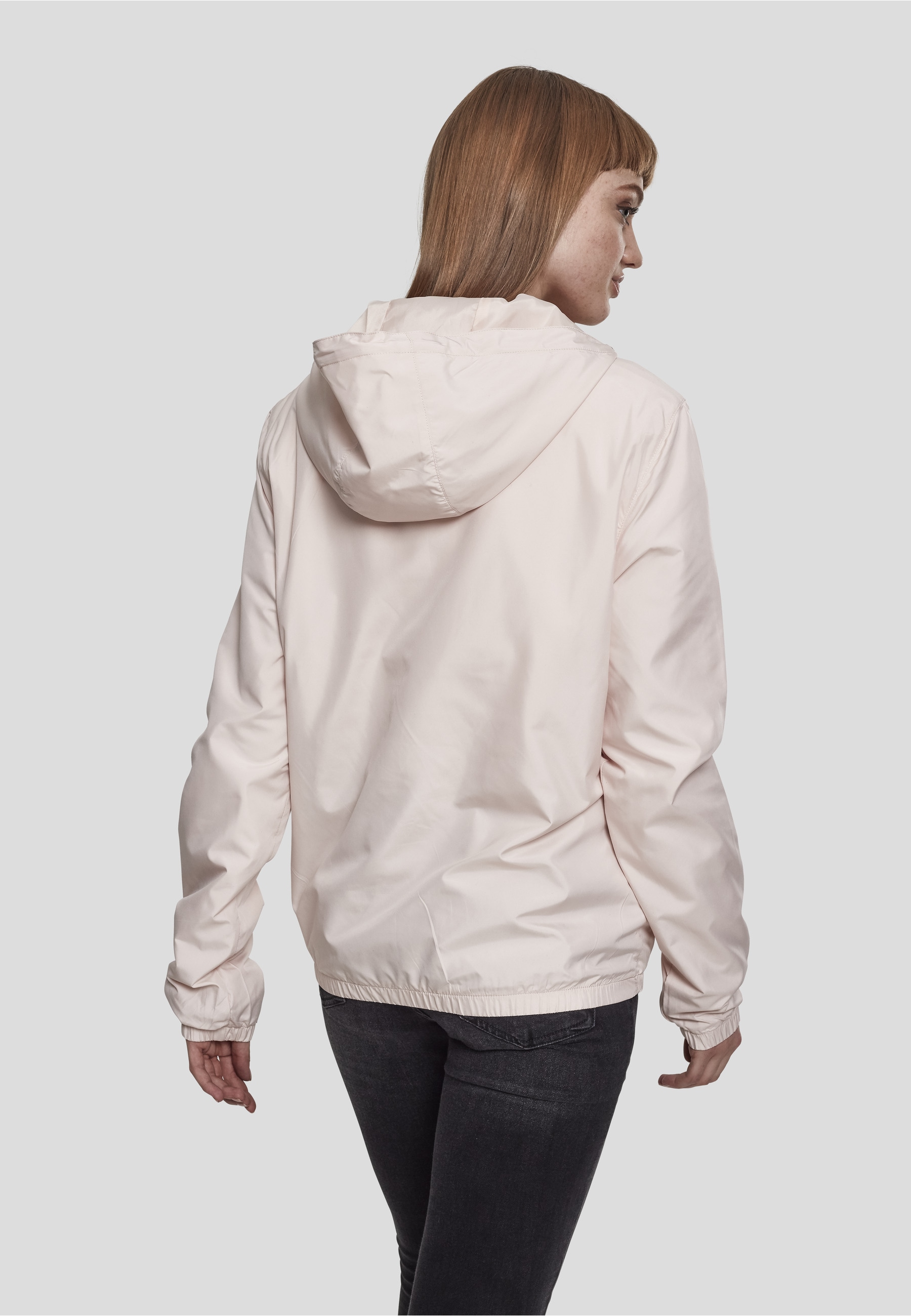 URBAN CLASSICS Langmantel »Urban Classics Damen Ladies Basic Pull Over Jacket«