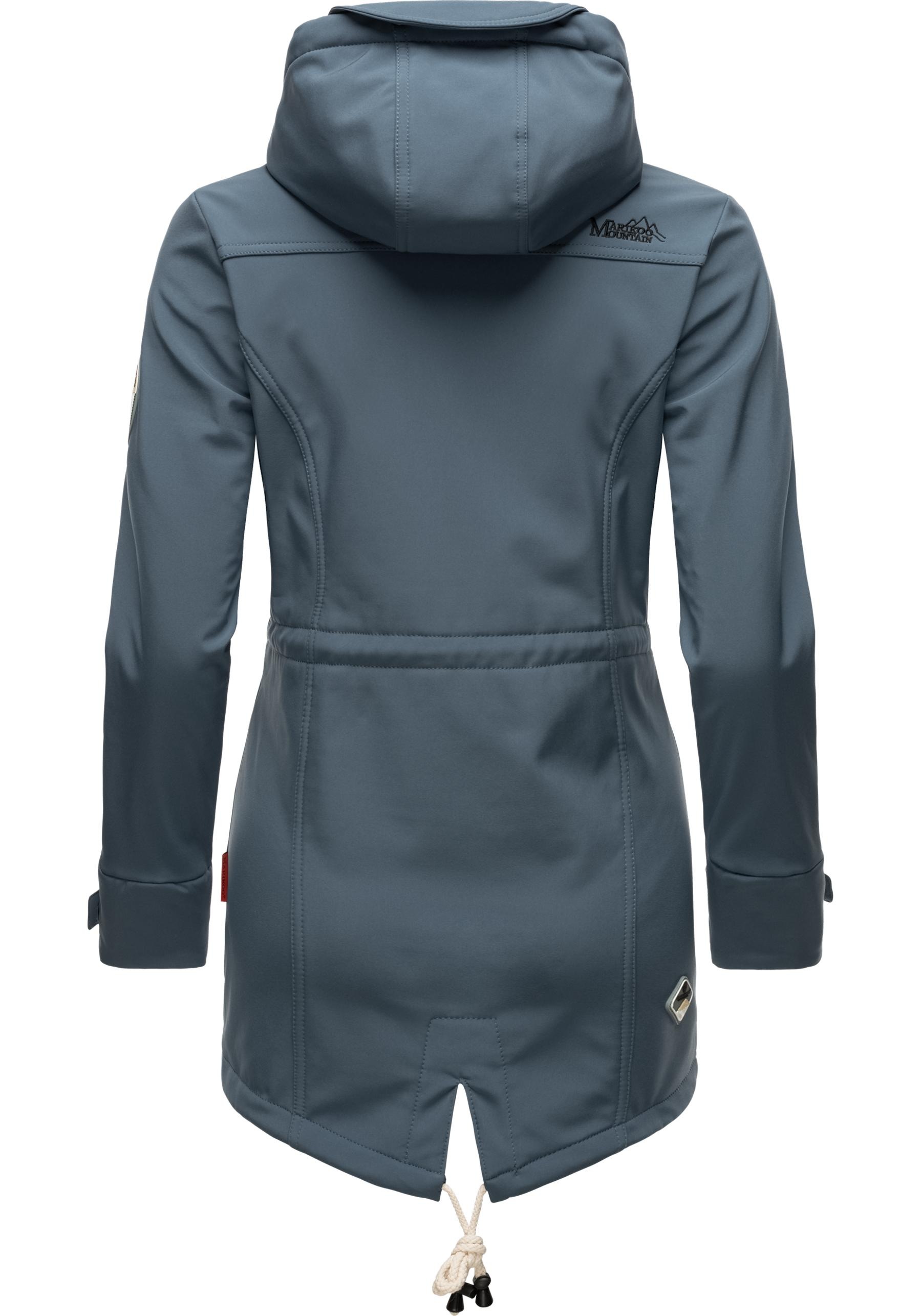 Marikoo Funktionsmantel »Zimtzicke«, Wasserdichter Softshell Parka mit Kapuze