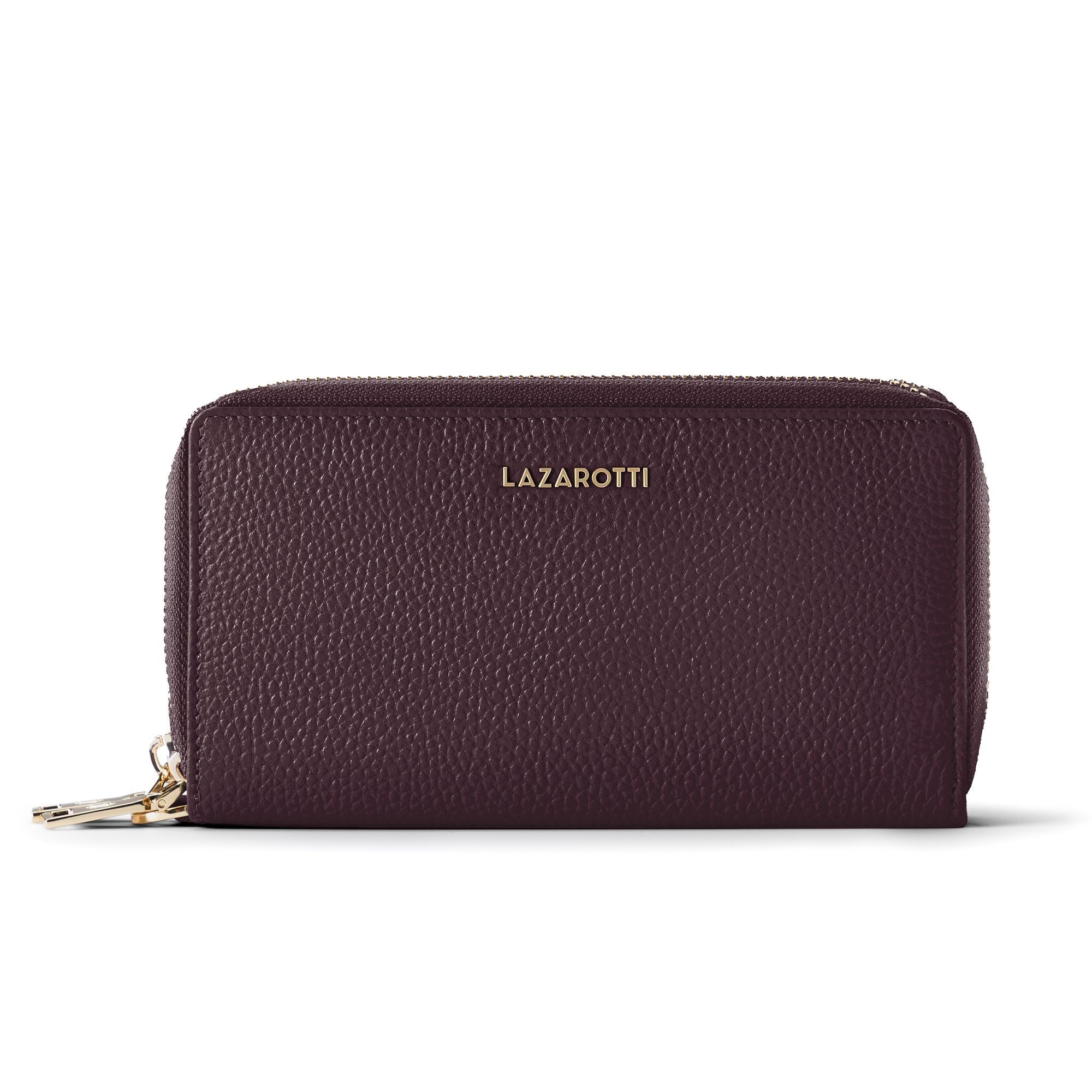 Lazarotti Geldbörse "Bologna Leather XL Double Zip-Around Geldbörse RFID Leder 20 cm"
