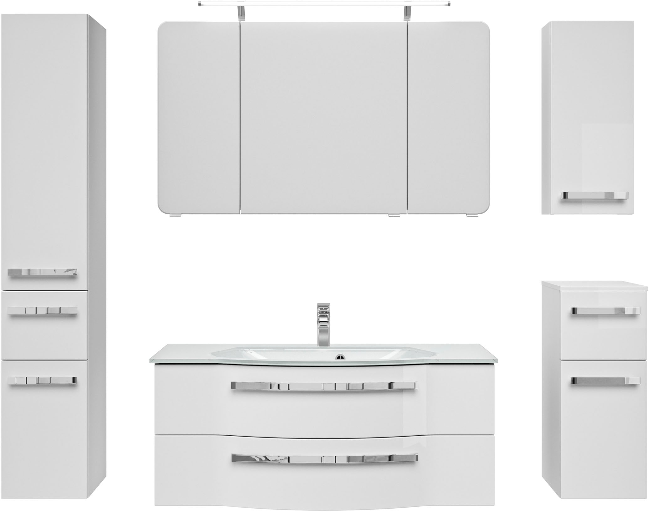 Saphir Badmöbel-Set "Serie 4005", (Set, 6 St.), Badmöbel-Set Serie 4005, vo günstig online kaufen