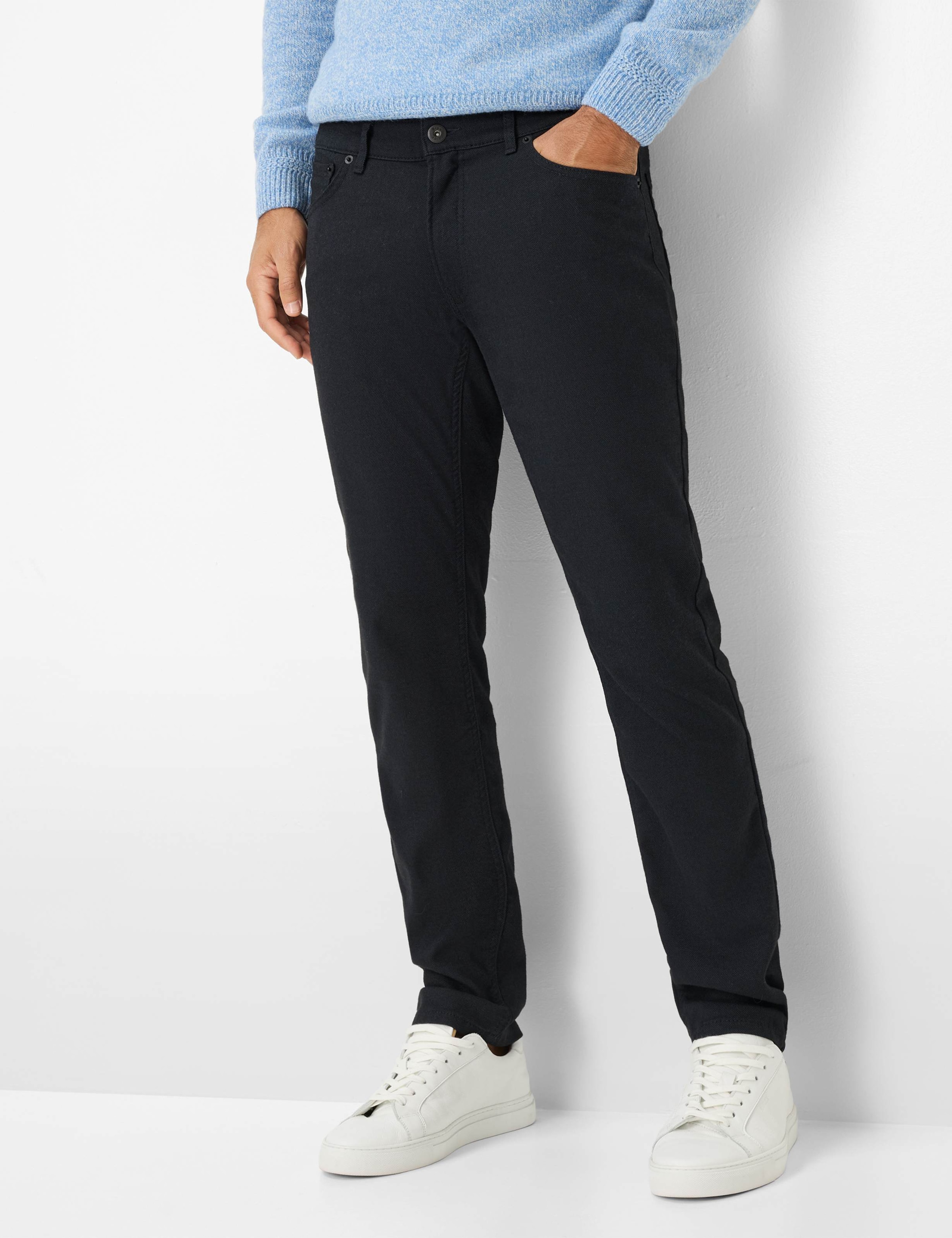BRAX Herren 5-Pocket-Hose "Style CHUCK"navy, Gr. 42, Web, 54% Baumwolle, 29% Polyester, 15% Viskose, 2% Elasthan, Hosen