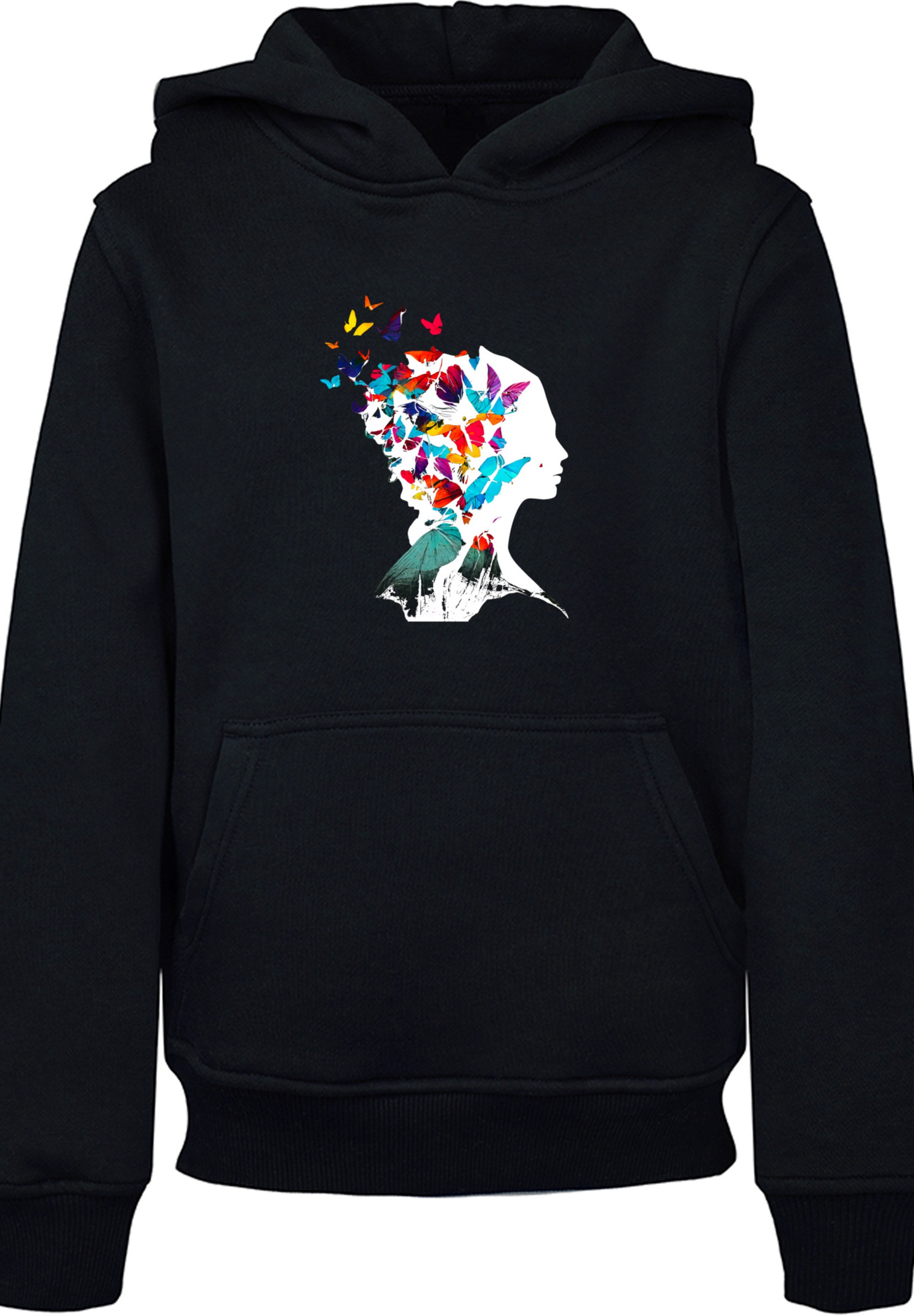 F4NT4STIC Kapuzenpullover »Schmetterling Silhouette HOODIE UNISEX«, Print