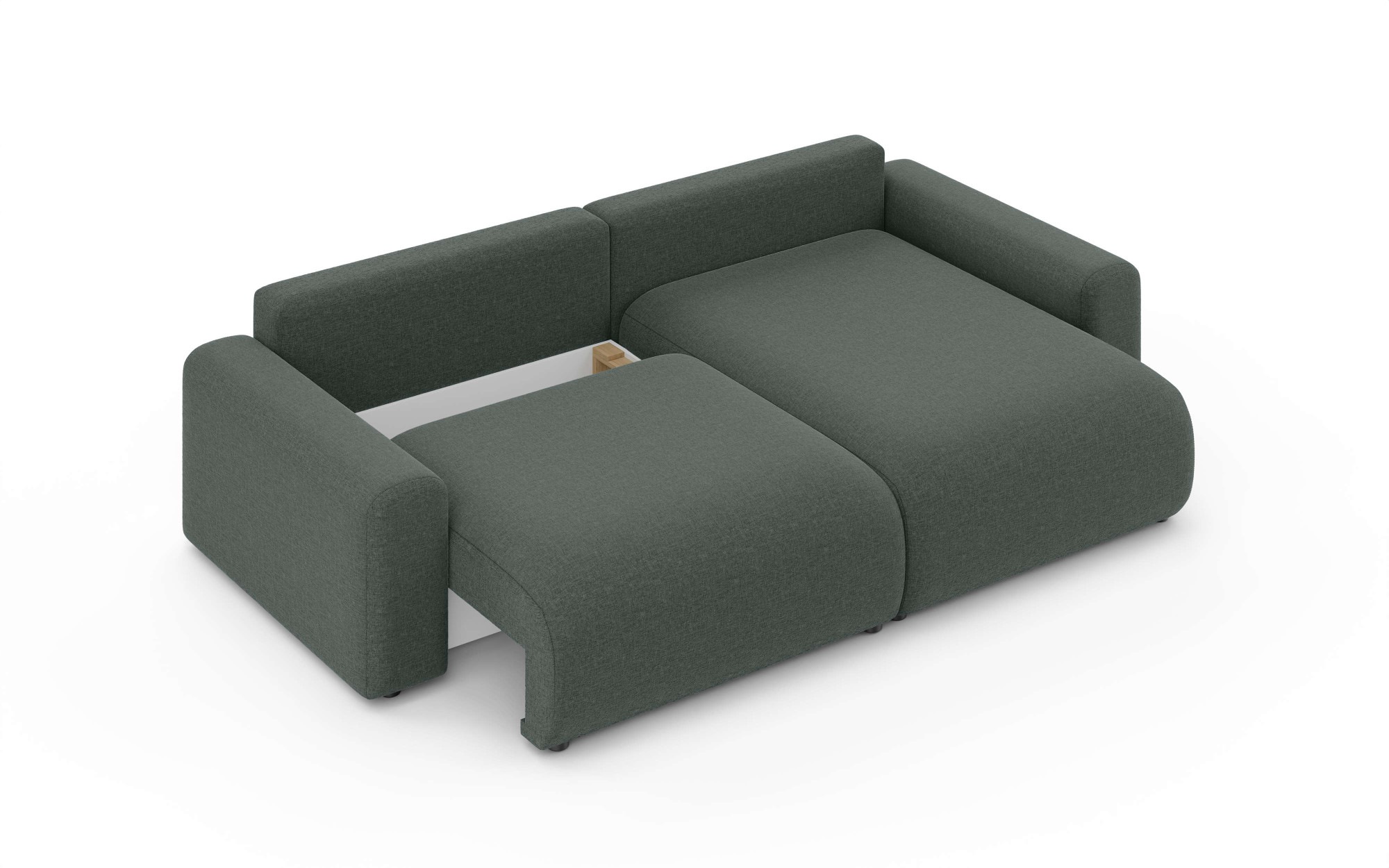 Home affaire Ecksofa »LAKESIDE klein mit Bettfunktion und Bettkasten, B/T/H 235/142/84 cm«, L-Form, Recamiere beidseitig montierbar, mit Wellenunterfederung