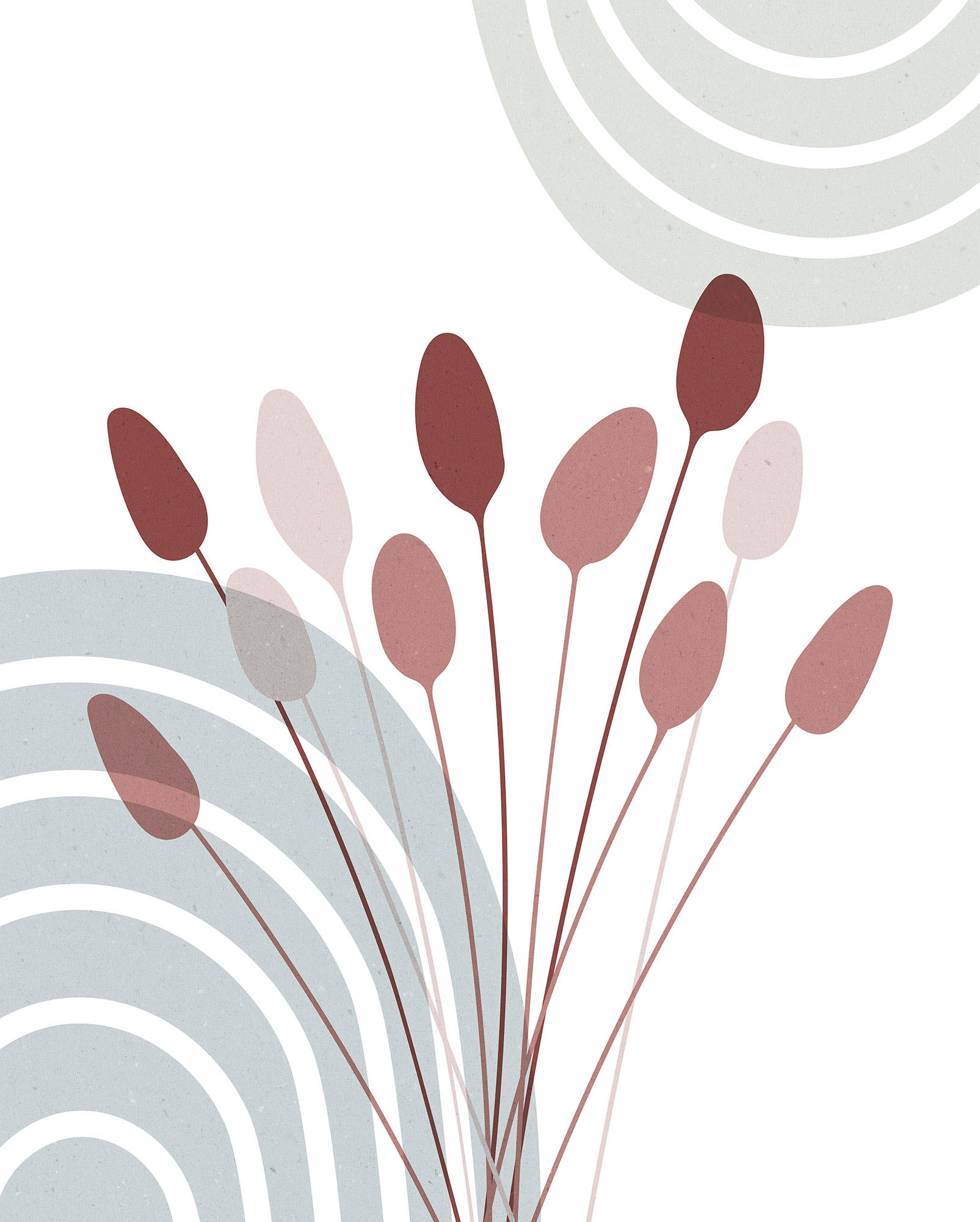 Komar Bild "Bohemian Cattail" Natur 1 Stk. tlg. Wandbild zur Dekoration - o günstig online kaufen