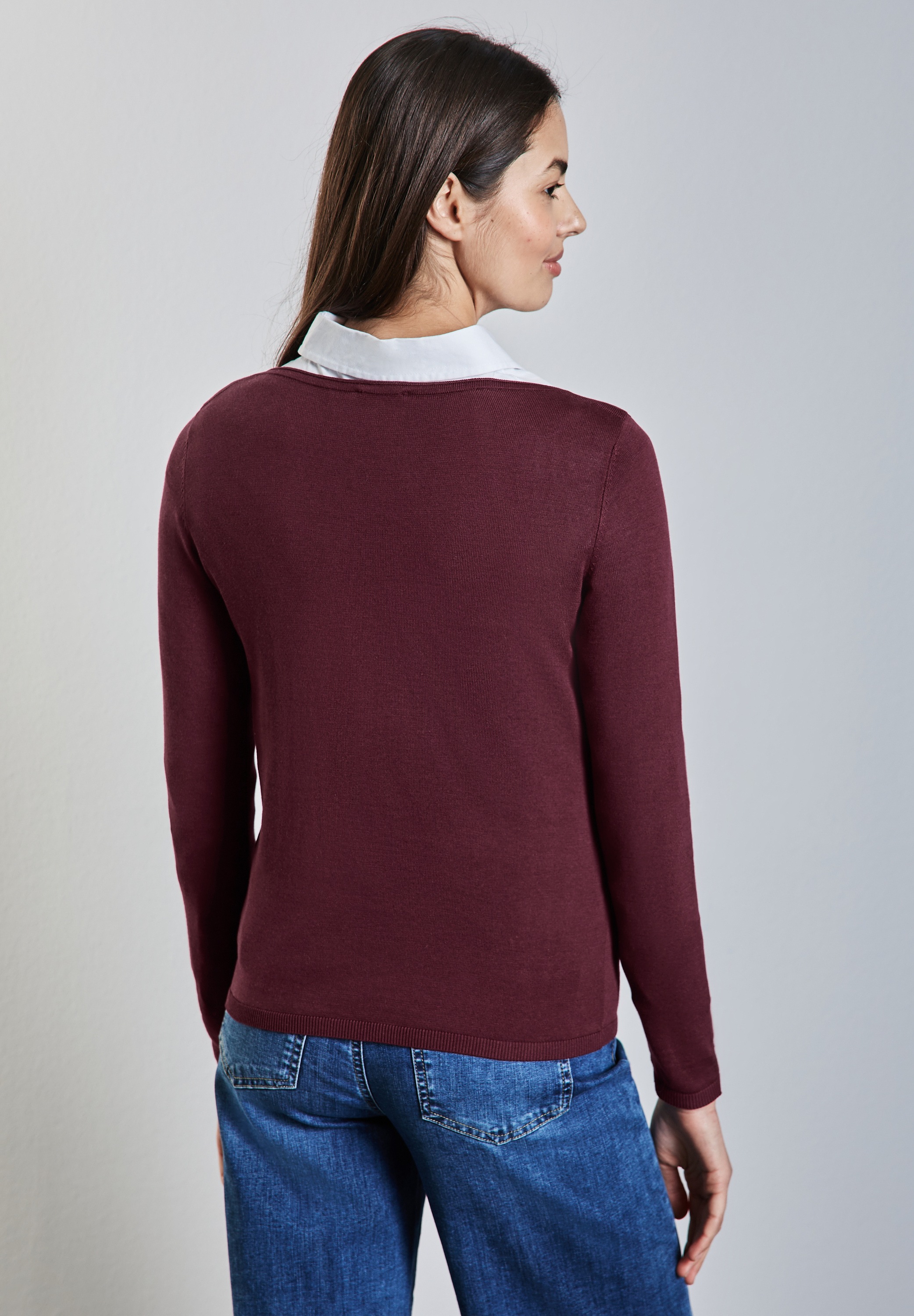 STREET ONE Strickpullover, mit U-Boot-Ausschnitt