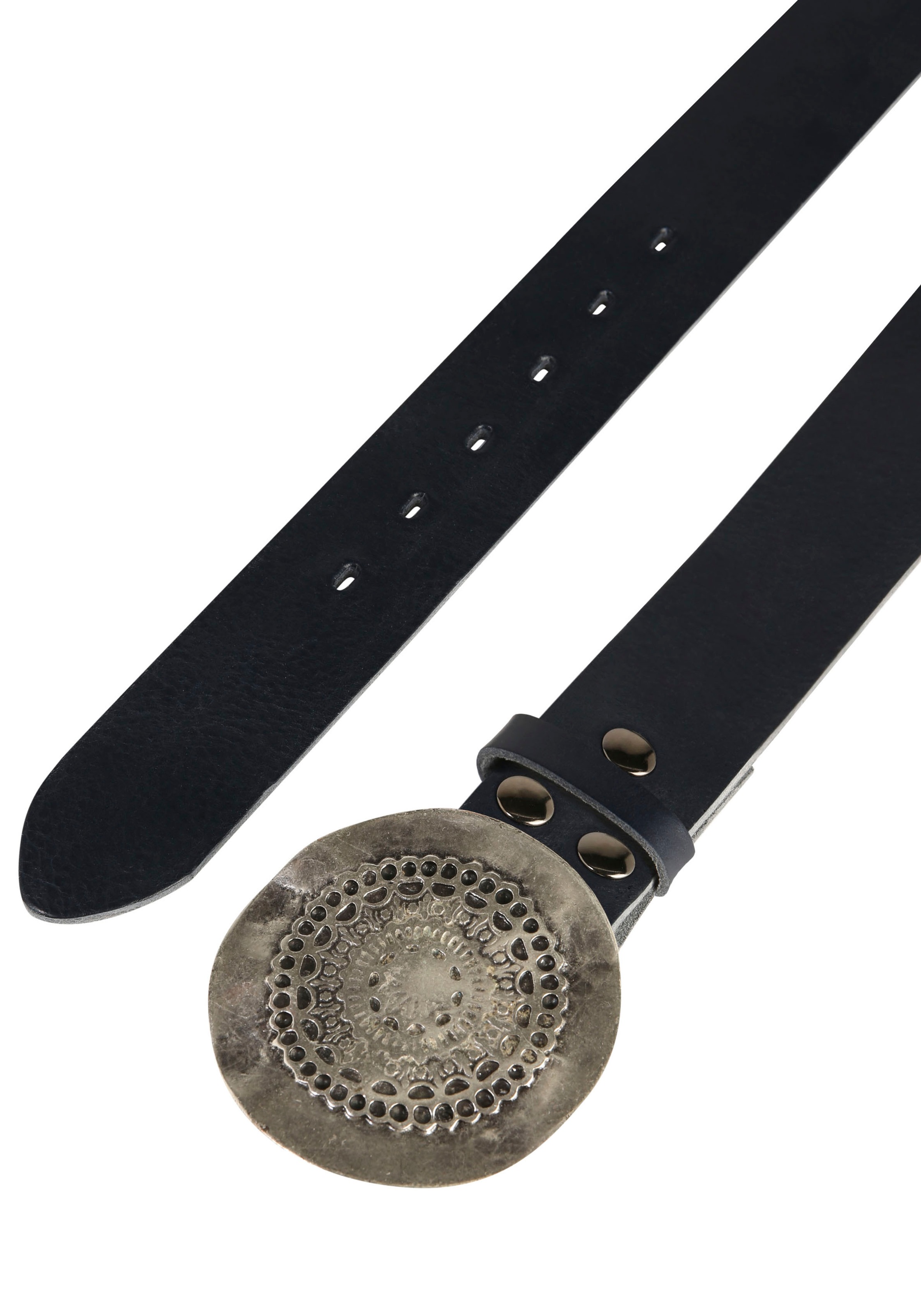 Rettungsring Gürtel Ledergürtel mit austauschbarer Schließe "Schließe Rund günstig online kaufen