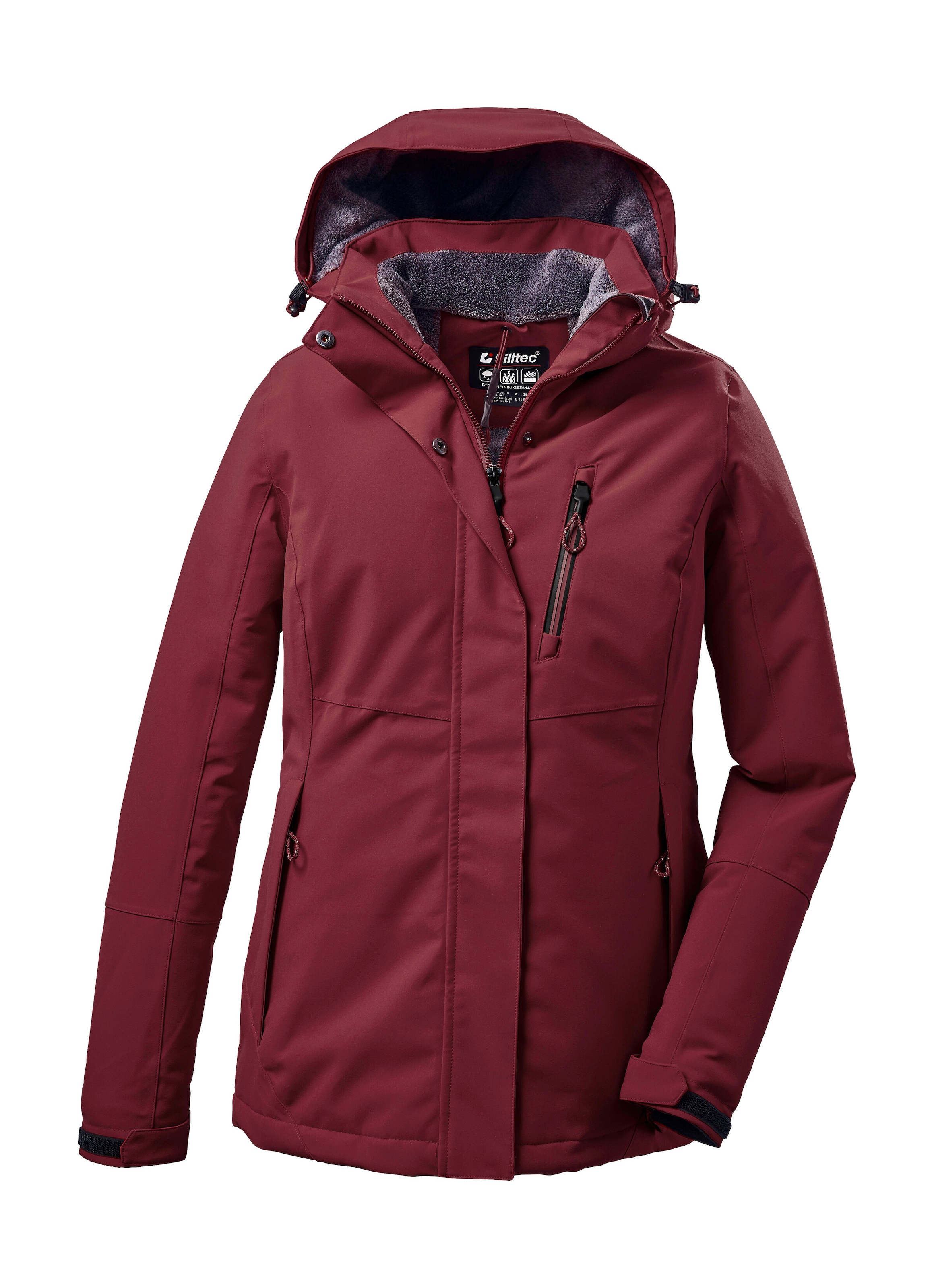 Killtec Outdoorjacke »KOW 140 WMN JCKT«, Wasserdichte Damenjacke, atmungsaktiv, abnehmbare Kapuze