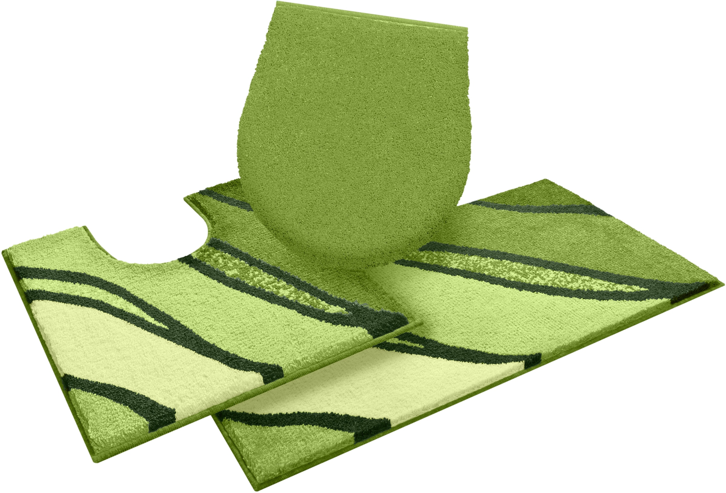 Grund Badematte »Belize, Badvorleger, Badezimmer Teppich, sehr weich«, rutschhemmend beschichtet, schnell trocknend-fußbodenheizungsgeeignet, weiche Haptik, auch als 3 teiliges Set erhältlich, Made in Europe