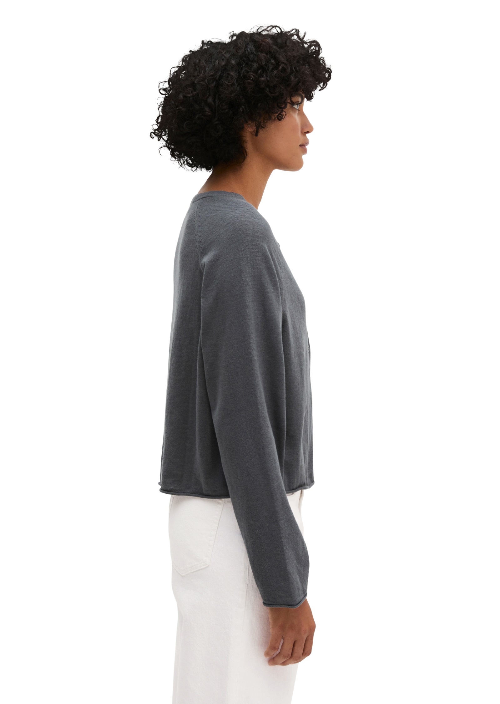 Marc O'Polo Cardigan »aus Bio-Baumwolle-Leinen-Mix«