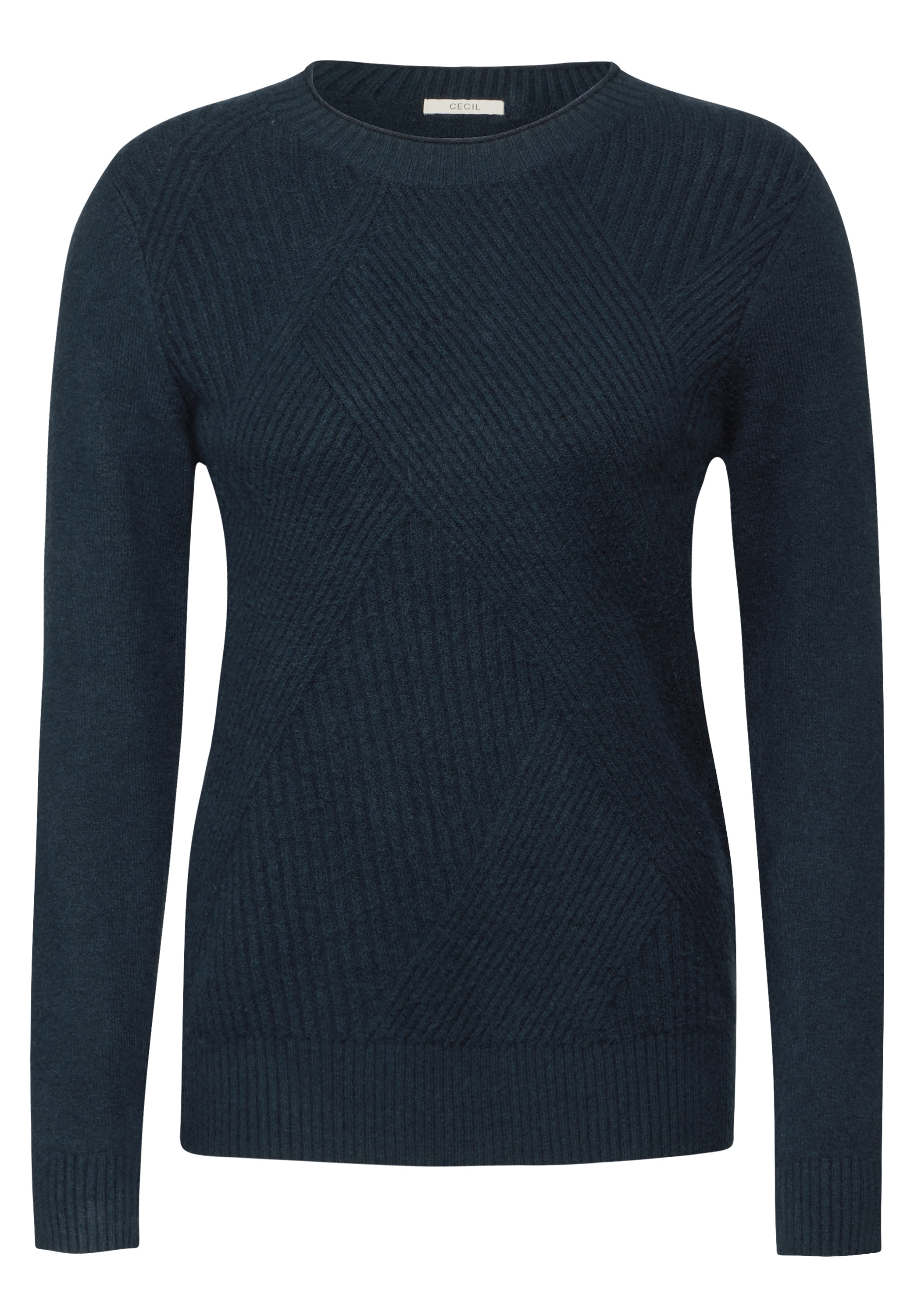 Cecil Strickpullover, mit Rundhalsausschnitt