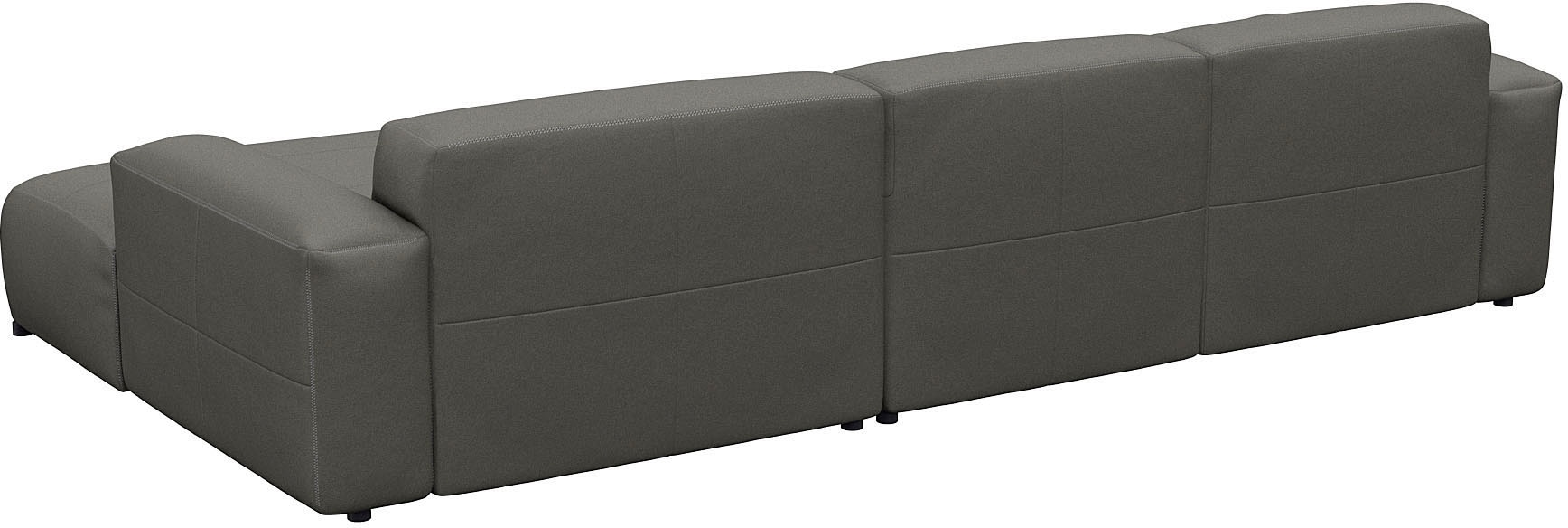 FLEXLUX Ecksofa »Lucera bequem und komfortabel durch hochwertigen Sitzaufbau, L-Form«, modern & anschmiegsam, Kaltschaum, Stahl-Wellenunterfederung