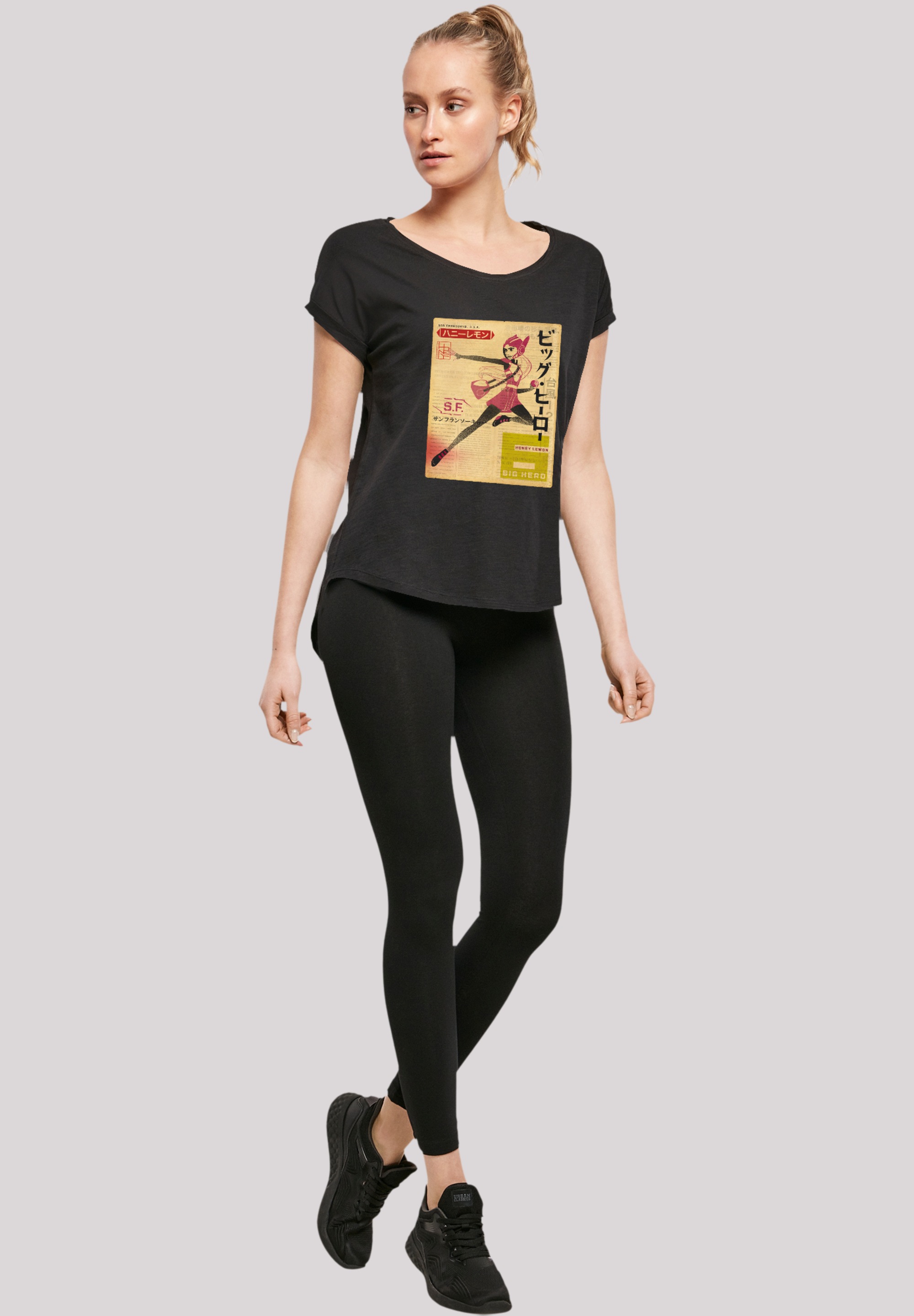 F4NT4STIC T-Shirt »Big Hero 6 Honey Lemon Newspaper«, Premium Qualität