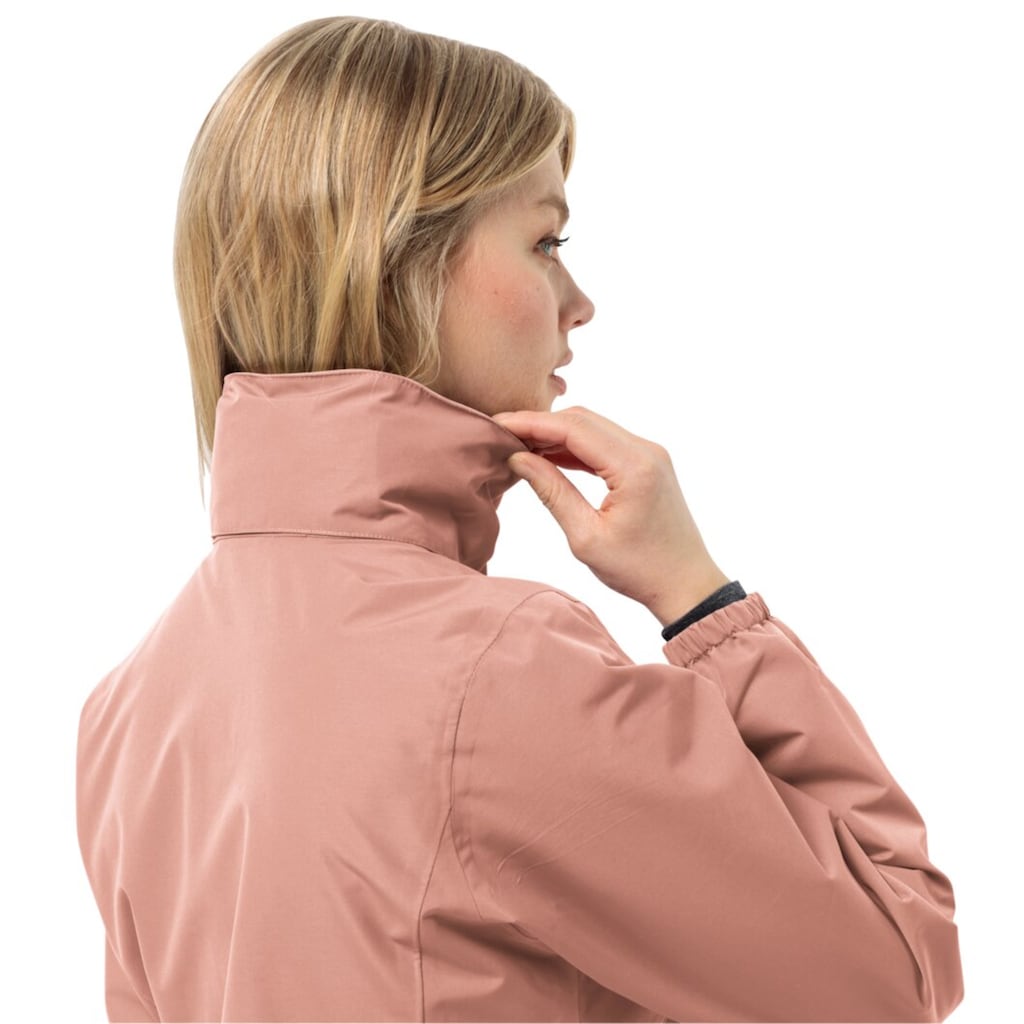 Jack Wolfskin Funktionsjacke »STORMY POINT 2L JKT W«, mit Kapuze, mit verstaubarer Kapuze