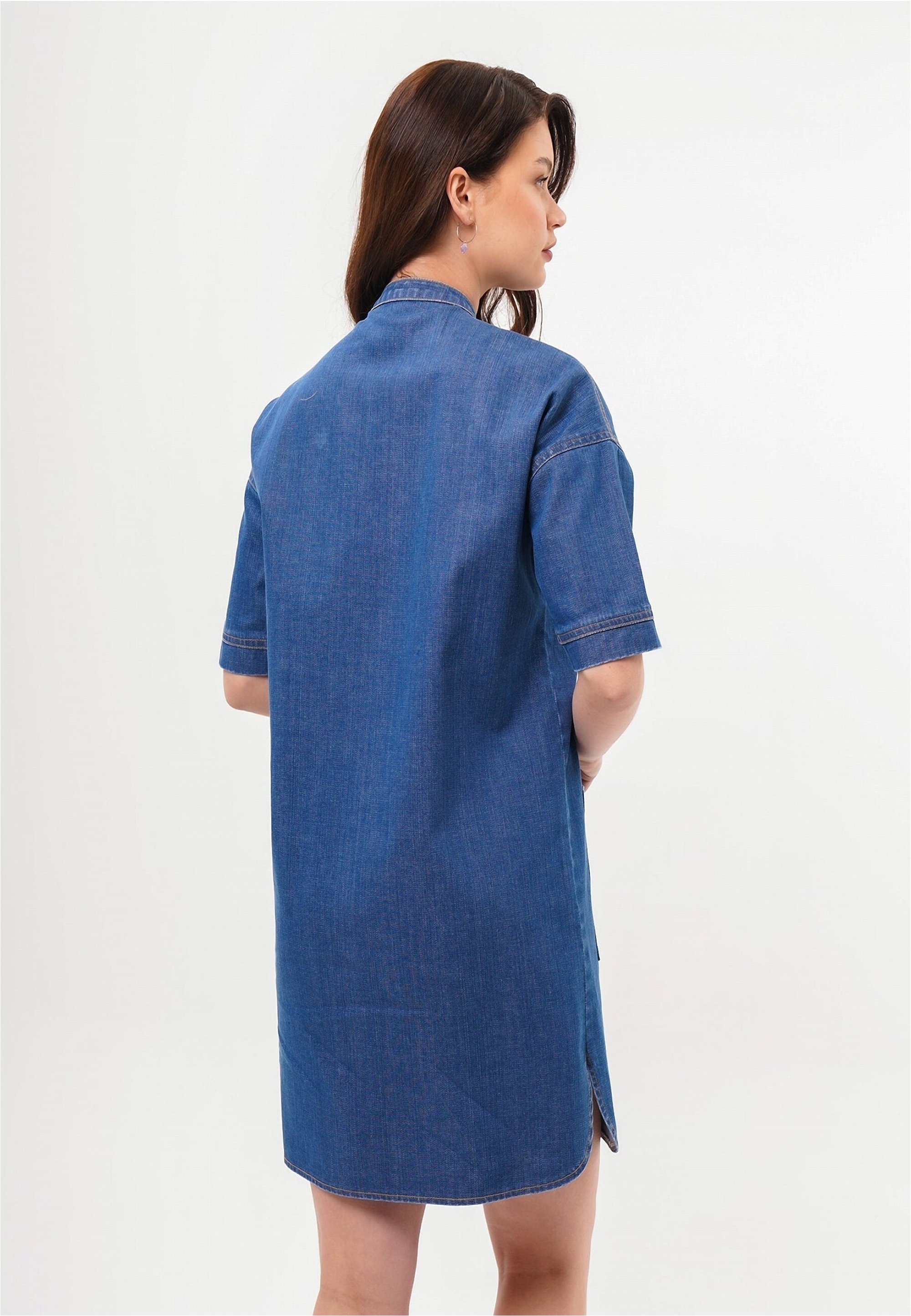 freshlions Jeanskleid »Josy«, mit durchgehender Knopfleiste