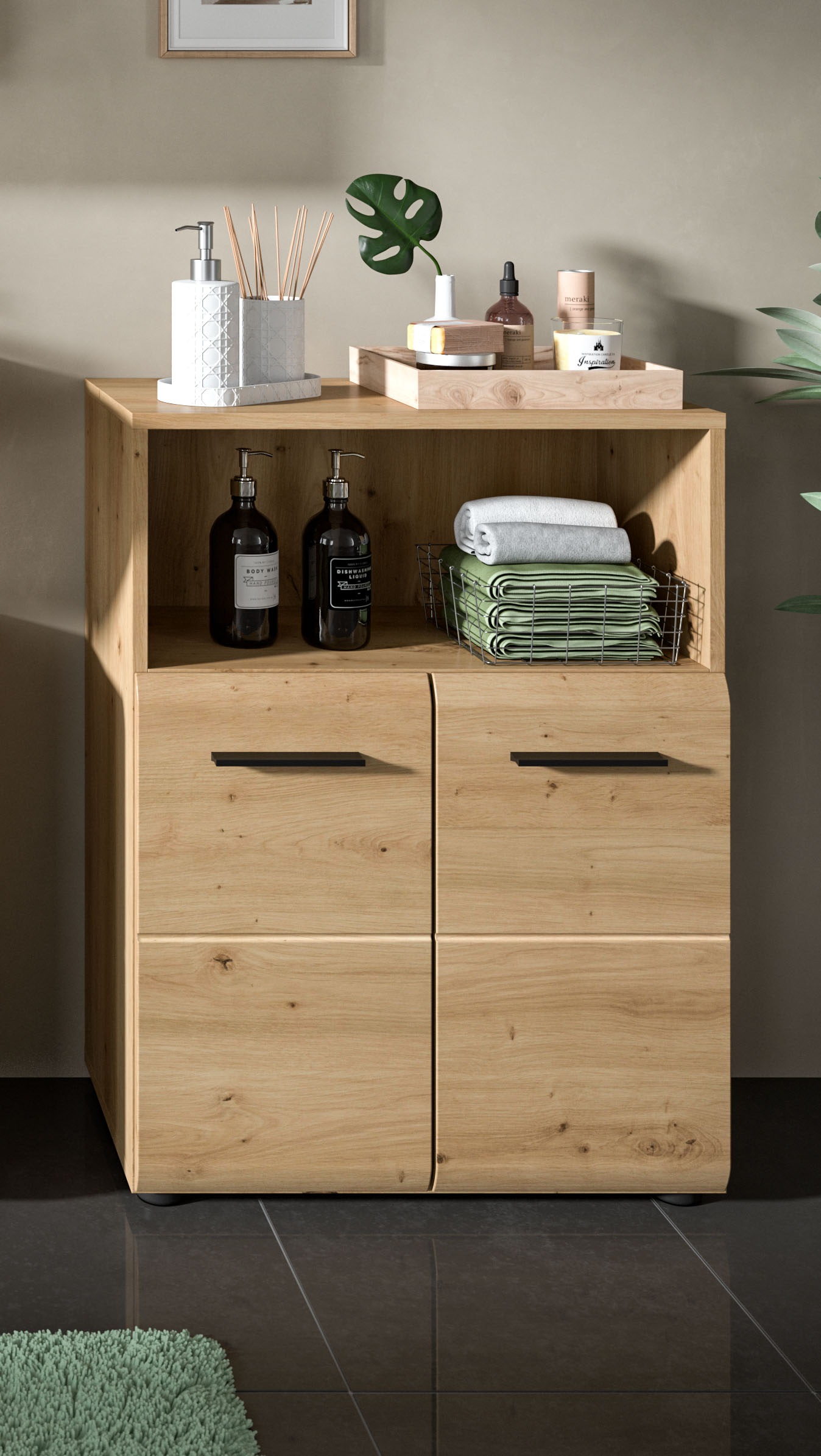 INOSIGN Stauraumschrank "FLORENZ, TOPSELLER, Breite 60 cm, 2 Türen, 1 Fachb günstig online kaufen