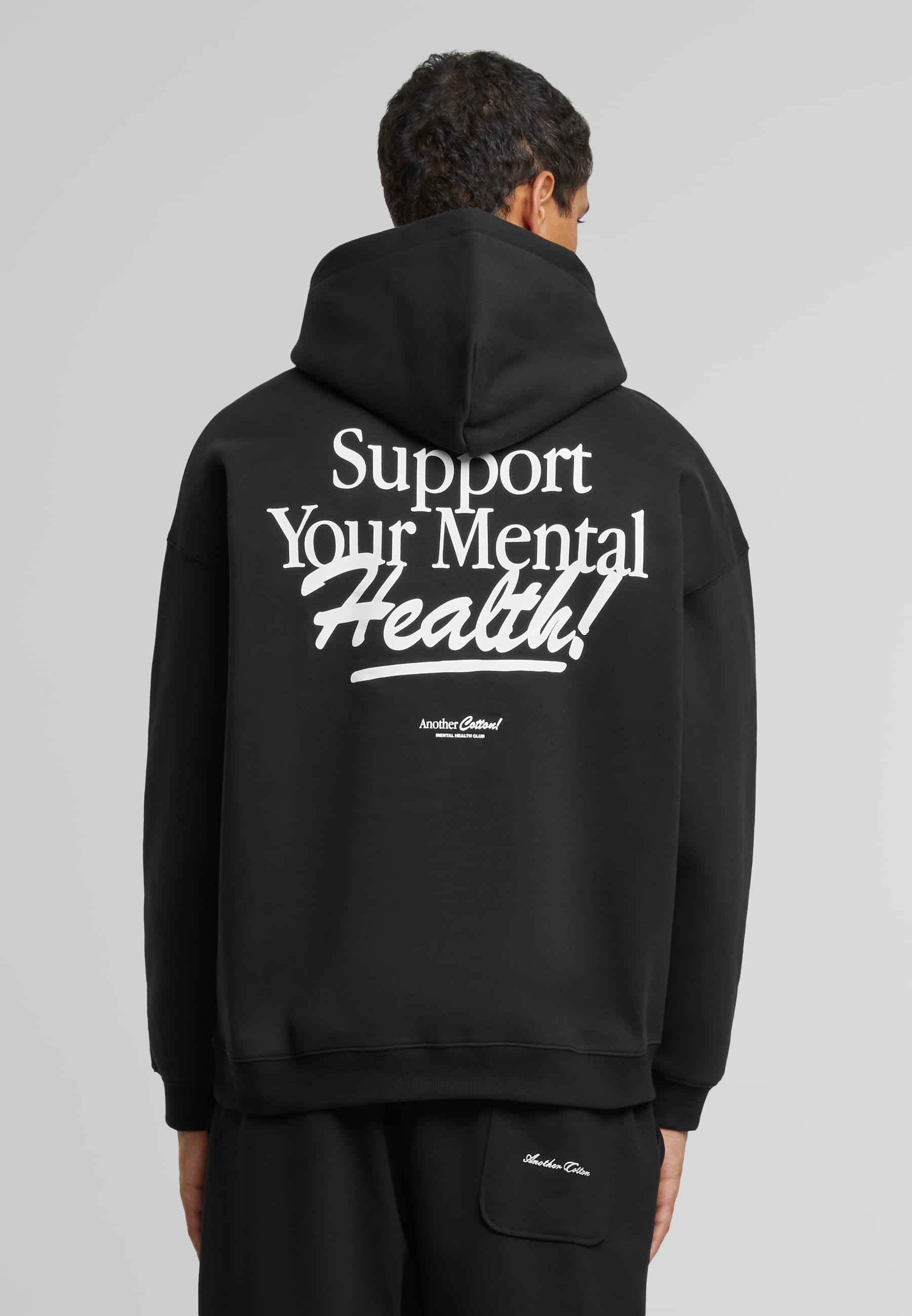 Another Cotton Lab Kapuzensweatshirt »Another Cotton Lab Support Your Mental Oversized Hoodie«, (1 tlg.)