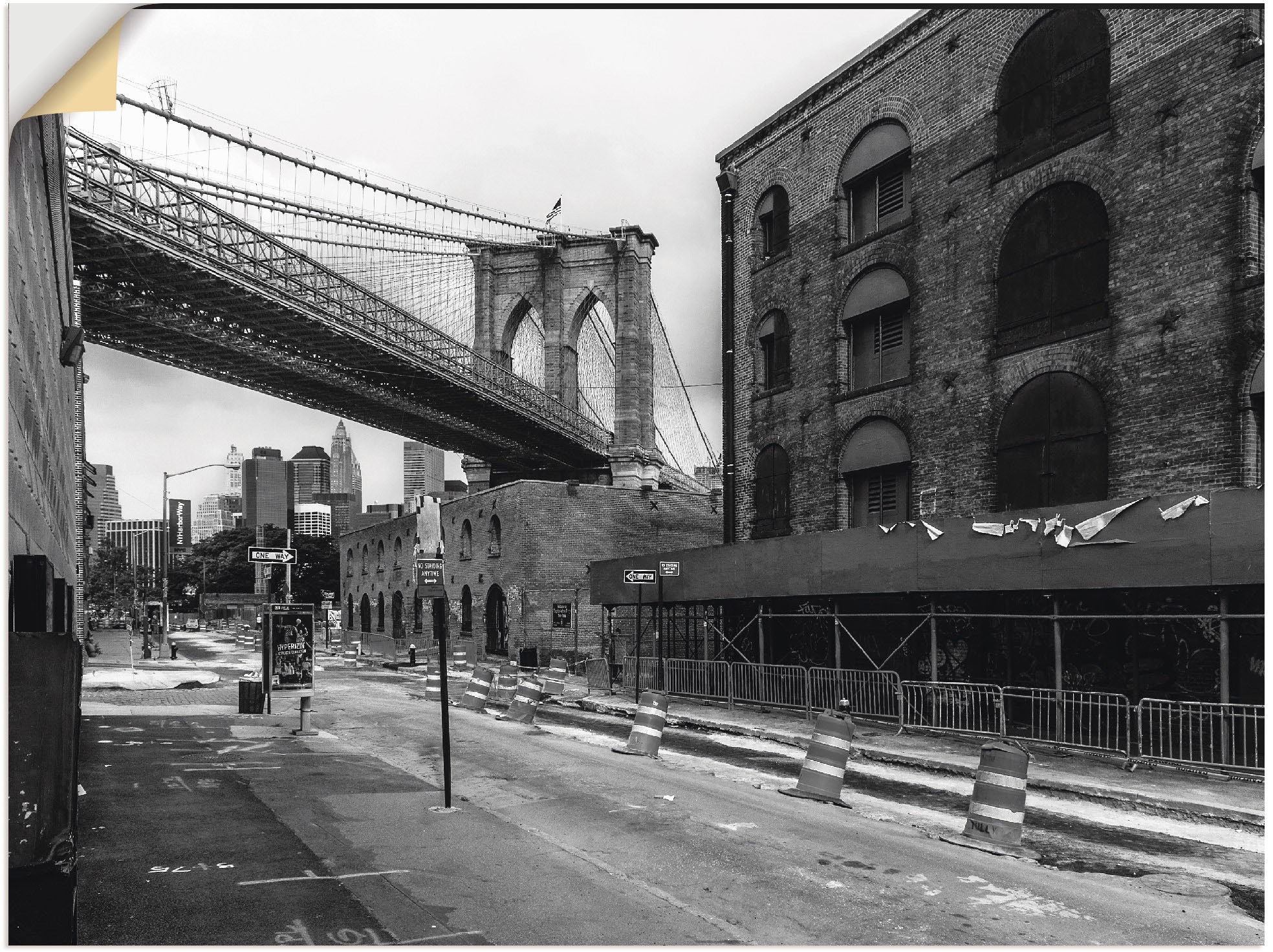 Black Friday Artland Wandbild »DUMBO Brooklyn New York«, Amerika, (1 St.),  als Alubild, Leinwandbild, Wandaufkleber oder Poster in versch. Größen |  BAUR