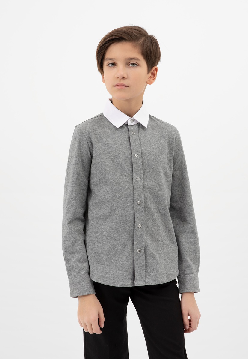 Langarmhemd, kaufen GIORDANO mit BAUR aufgesetzten Taschen | junior