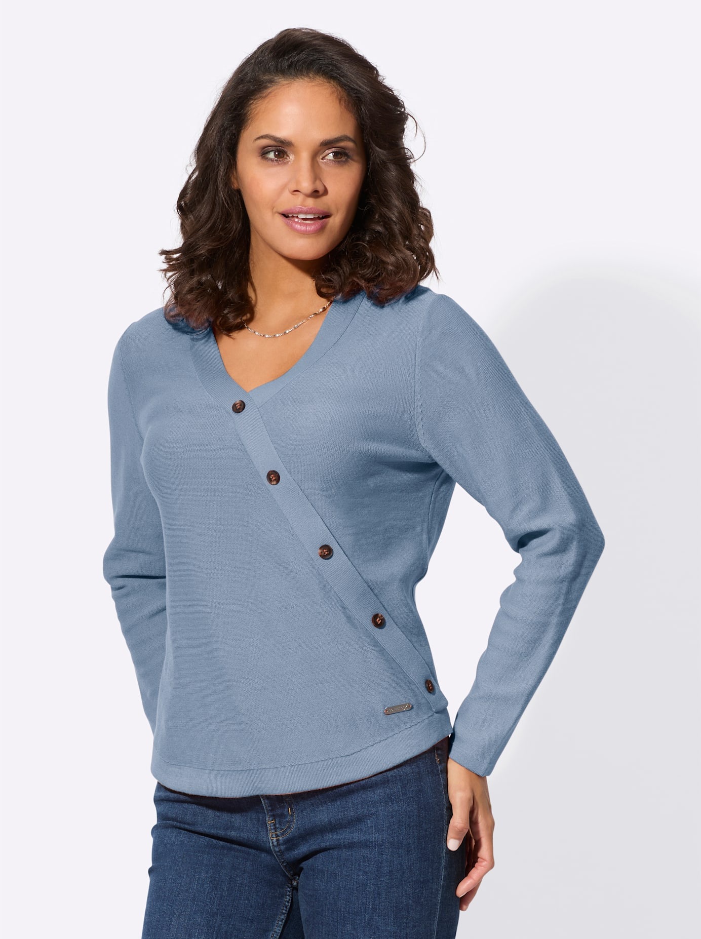 Casual Looks V-Ausschnitt-Pullover "V-Pullover" günstig online kaufen