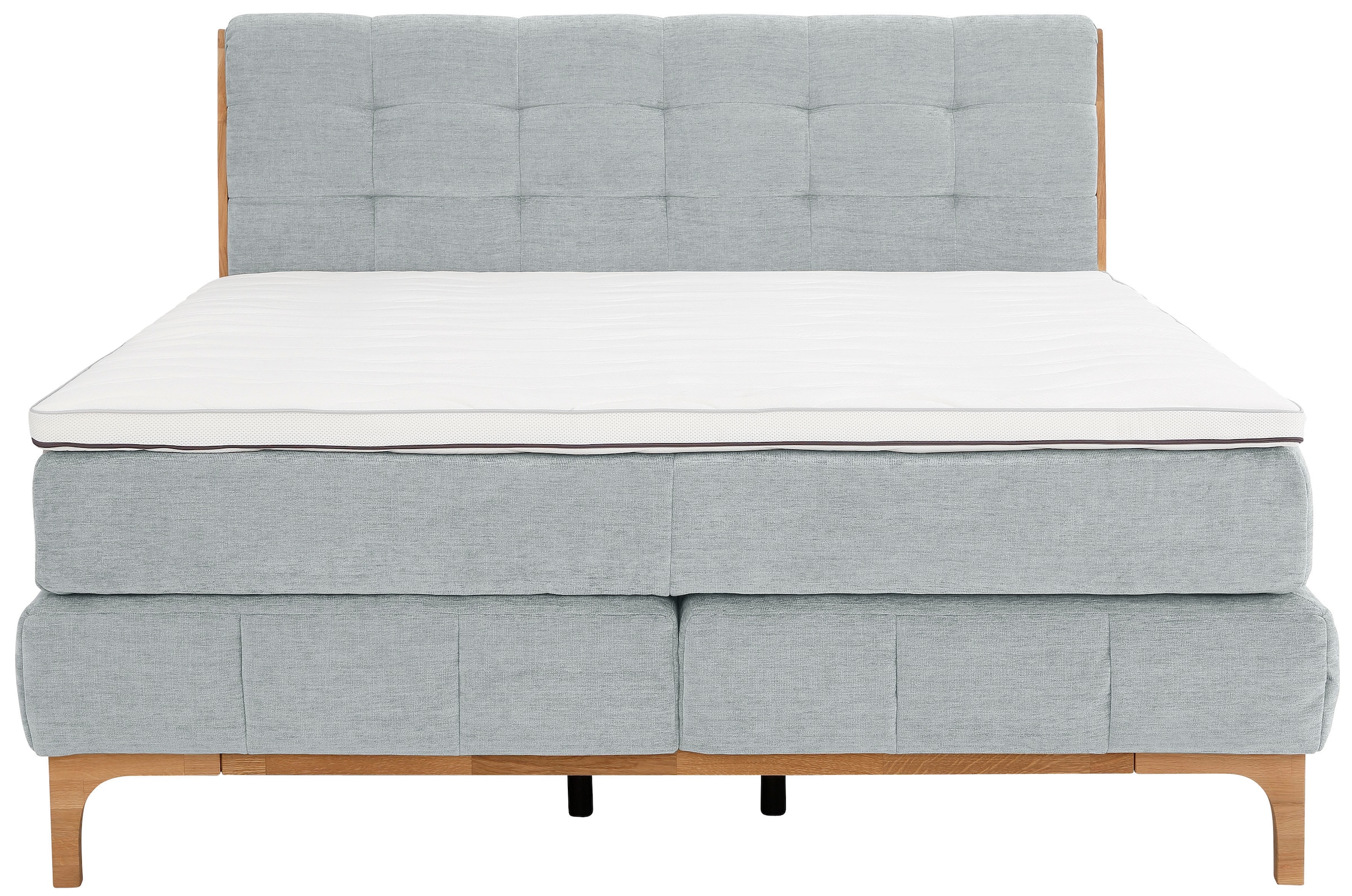 OTTO products Boxspringbett »Jelle«, (5 St.), zertifizierte, recycelte Bezugsstoffe, verschiedene Ausführungen