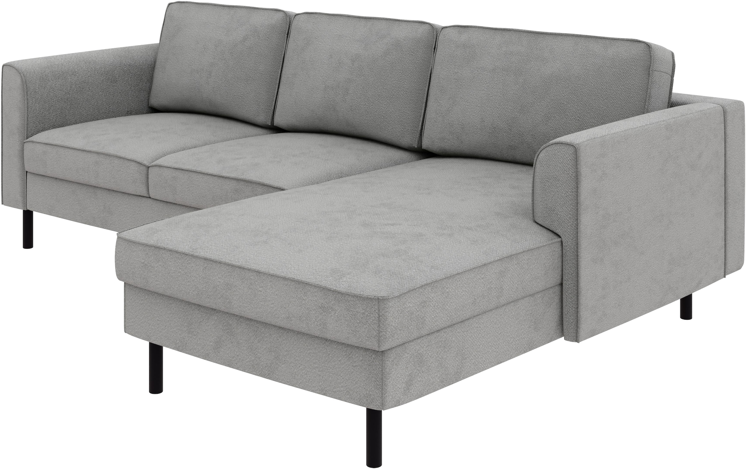 Home affaire Ecksofa »Booster Couch wahlweise mit Schlaffunktion und Bettkasten-auch in Cord«, Recamiere beidseitig montierbar, Sofa in L-Form, 232 cm