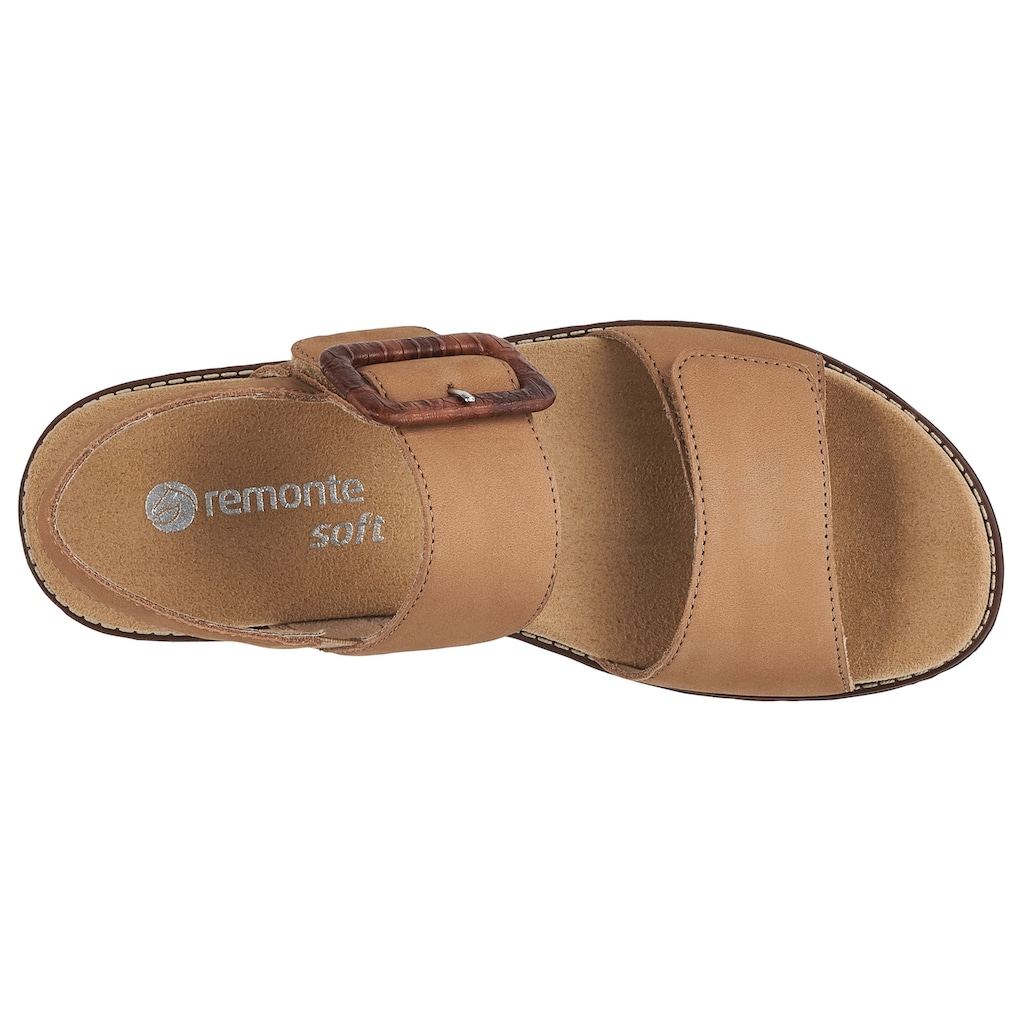 Remonte Sandale, Sommerschuh, Sandalette, Keilabsatz, mit Wechselfußbett