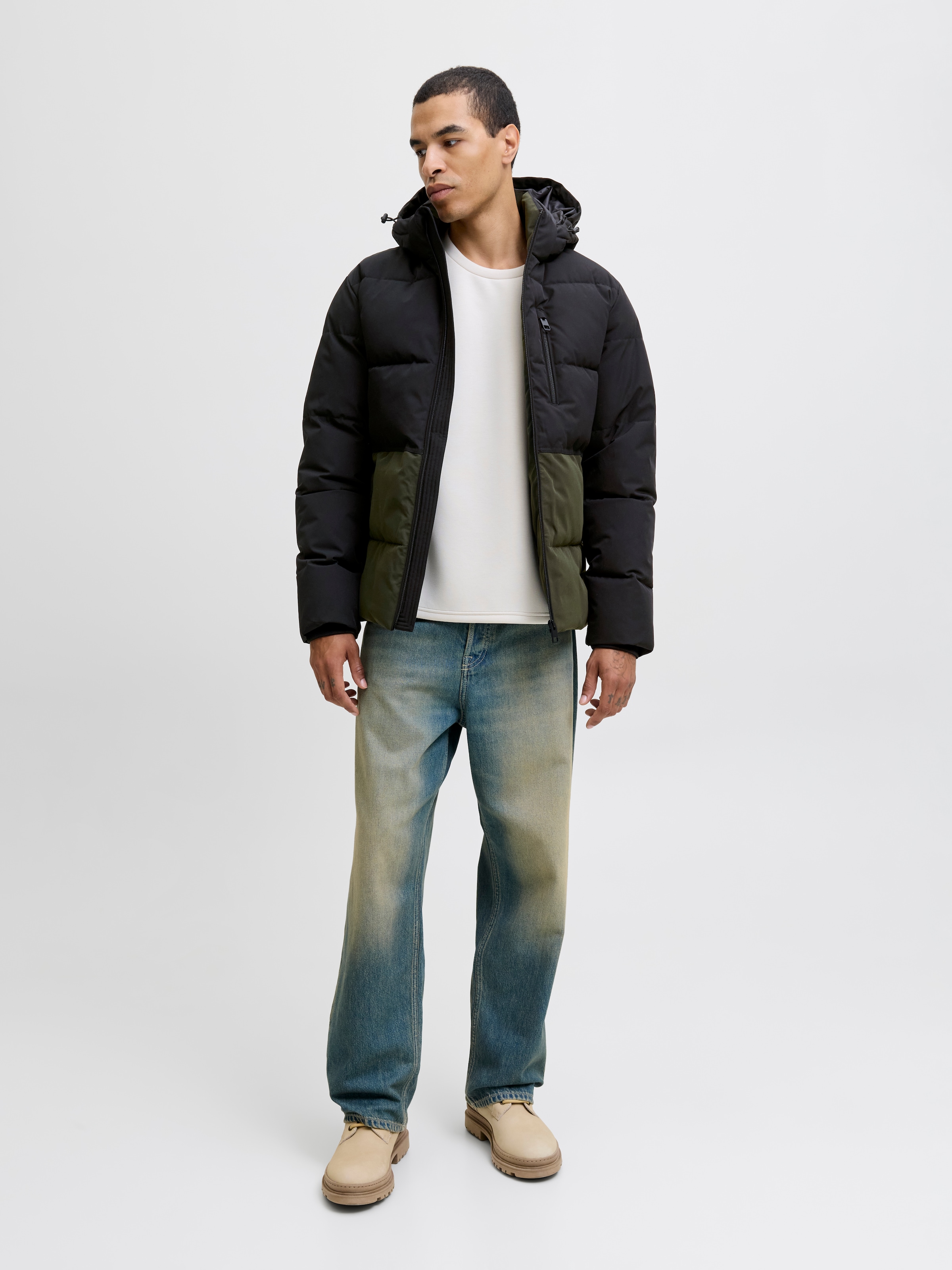 Jack & Jones Steppjacke »JJEOWEN PUFFER SN«, mit Kapuze