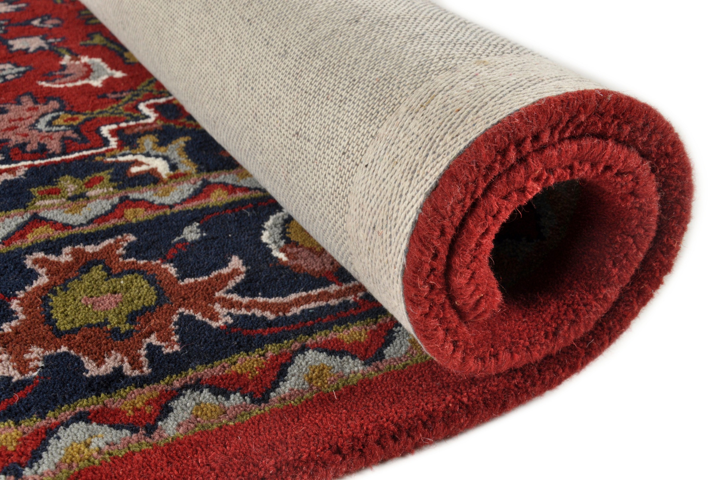 Wollteppich THEKO "Royal Orient - Bidjar 9", rot, B:90cm H:14mm L:160cm, Schurwolle, Teppiche, Obermaterial: reine Wolle, handgetuftet, Orient-Optik 3