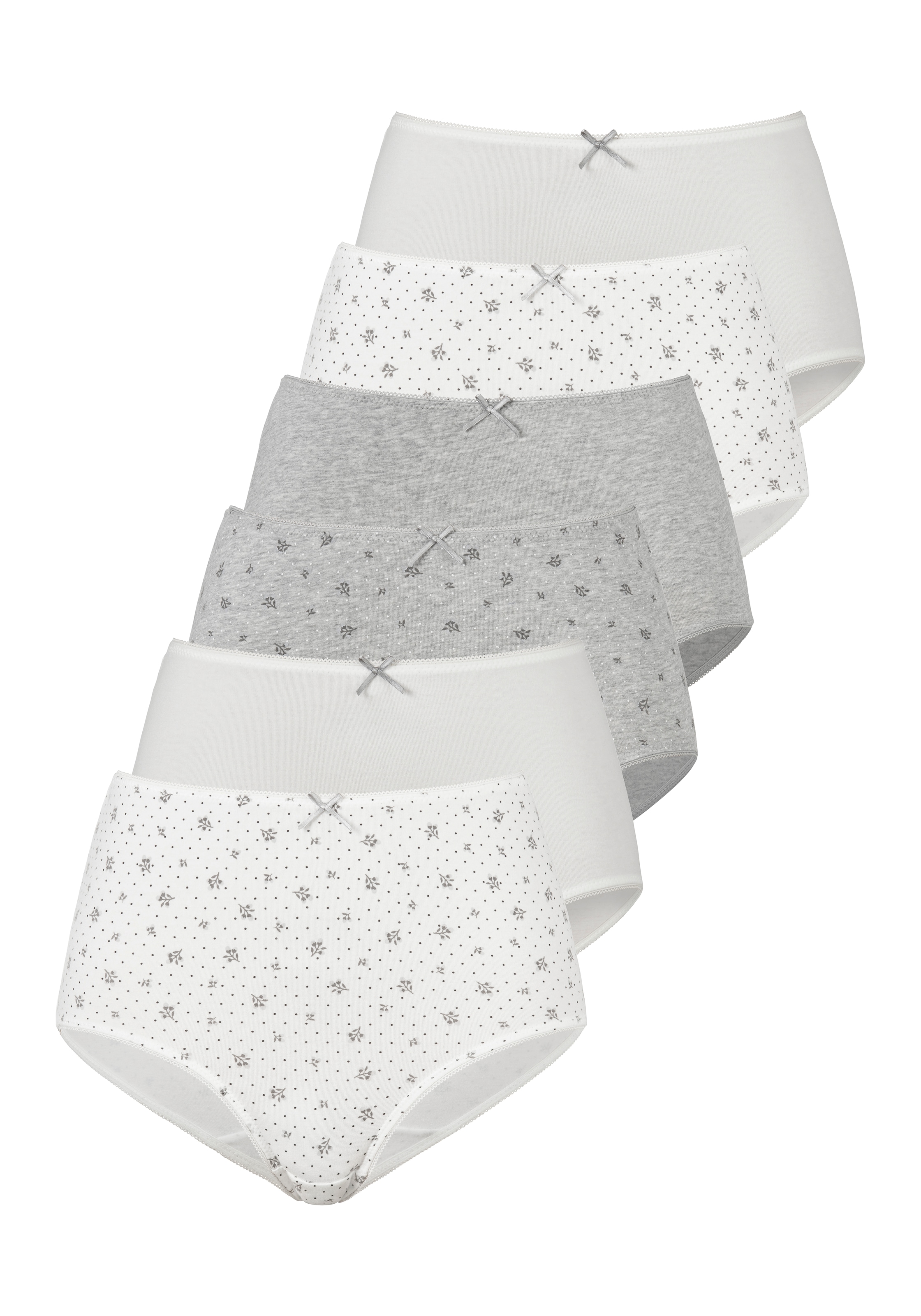 petite fleur by Lascana Taillenslip 6er-Pack, aus elastischer Baumwolle
