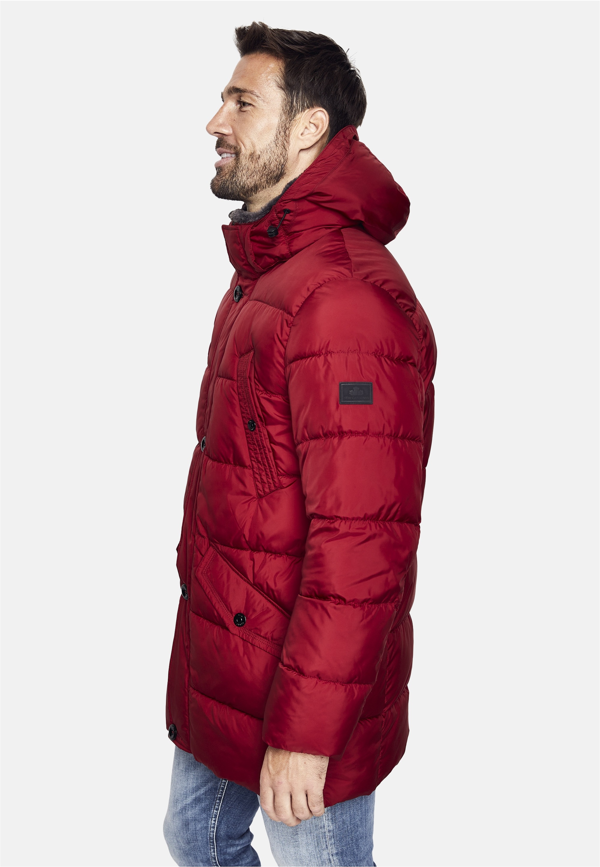 New Canadian Steppjacke, mit abnehmbarem Innenkragen