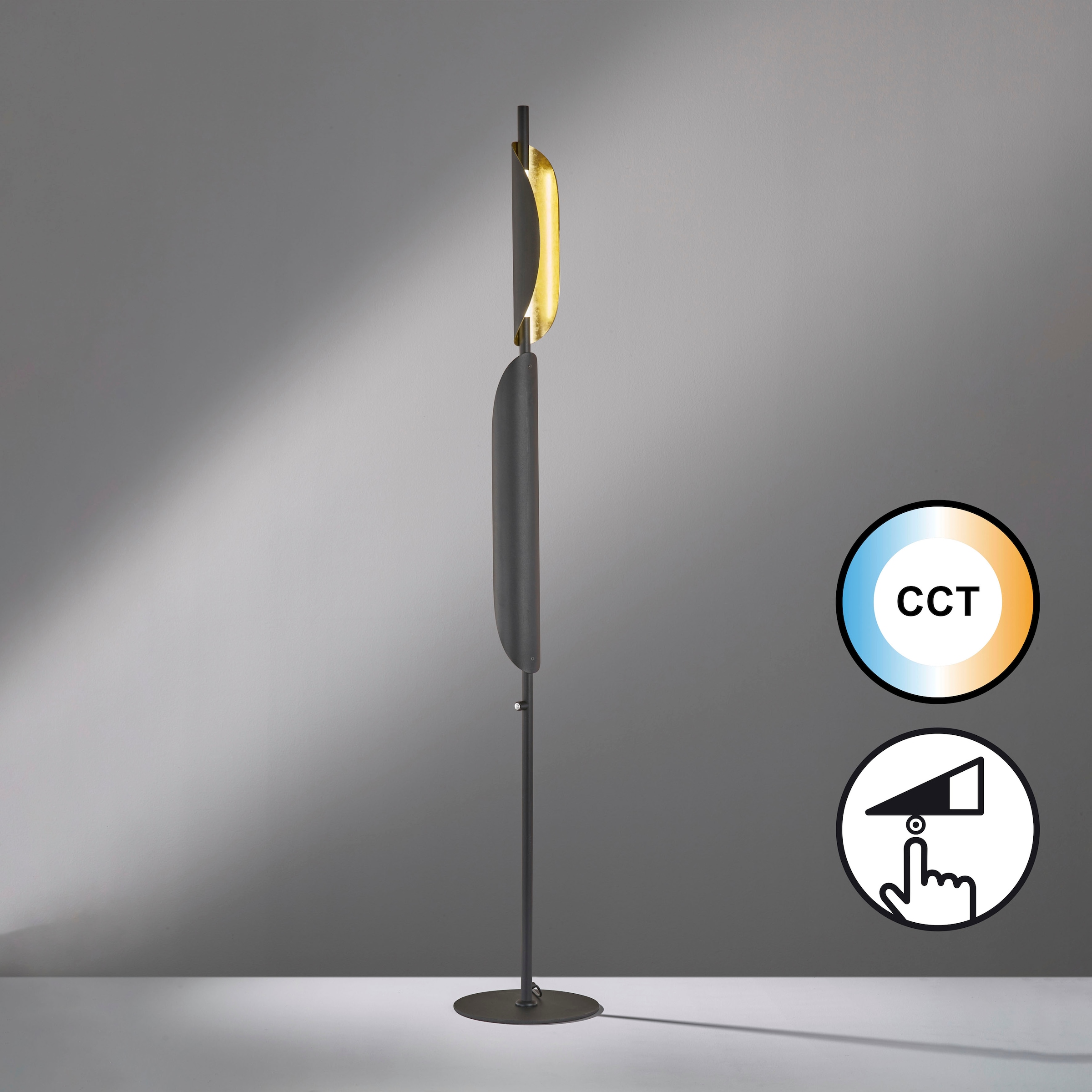 FISCHER & HONSEL Stehlampe »Skal«, 1 flammig, Leuchtmittel LED-Modul | LED fest integriert, langlebige LED, dimmbar