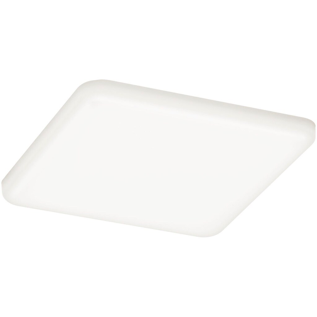 Paulmann LED Einbauleuchte »LED Einbaupanel Veluna VariFit IP44 eckig 125x125mm 8,5W 4.000K Satin«, 1 flammig-flammig