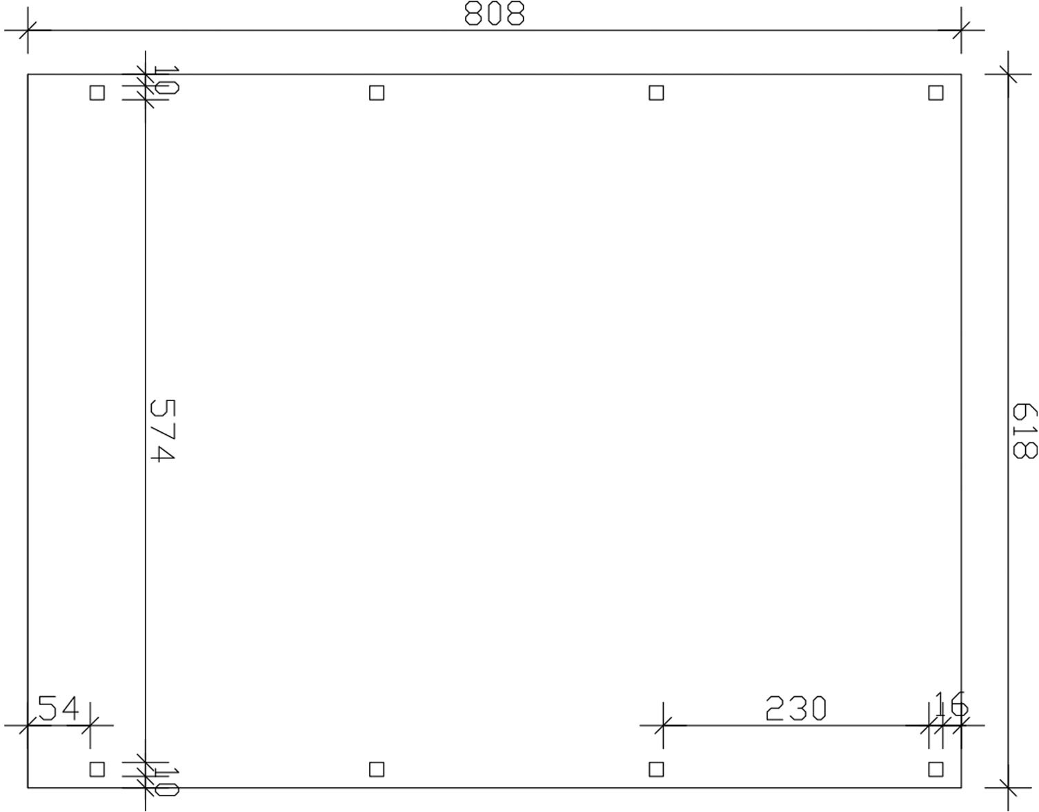 Skanholz Doppelcarport »Fichtelberg«, 574 cm, Anthrazit