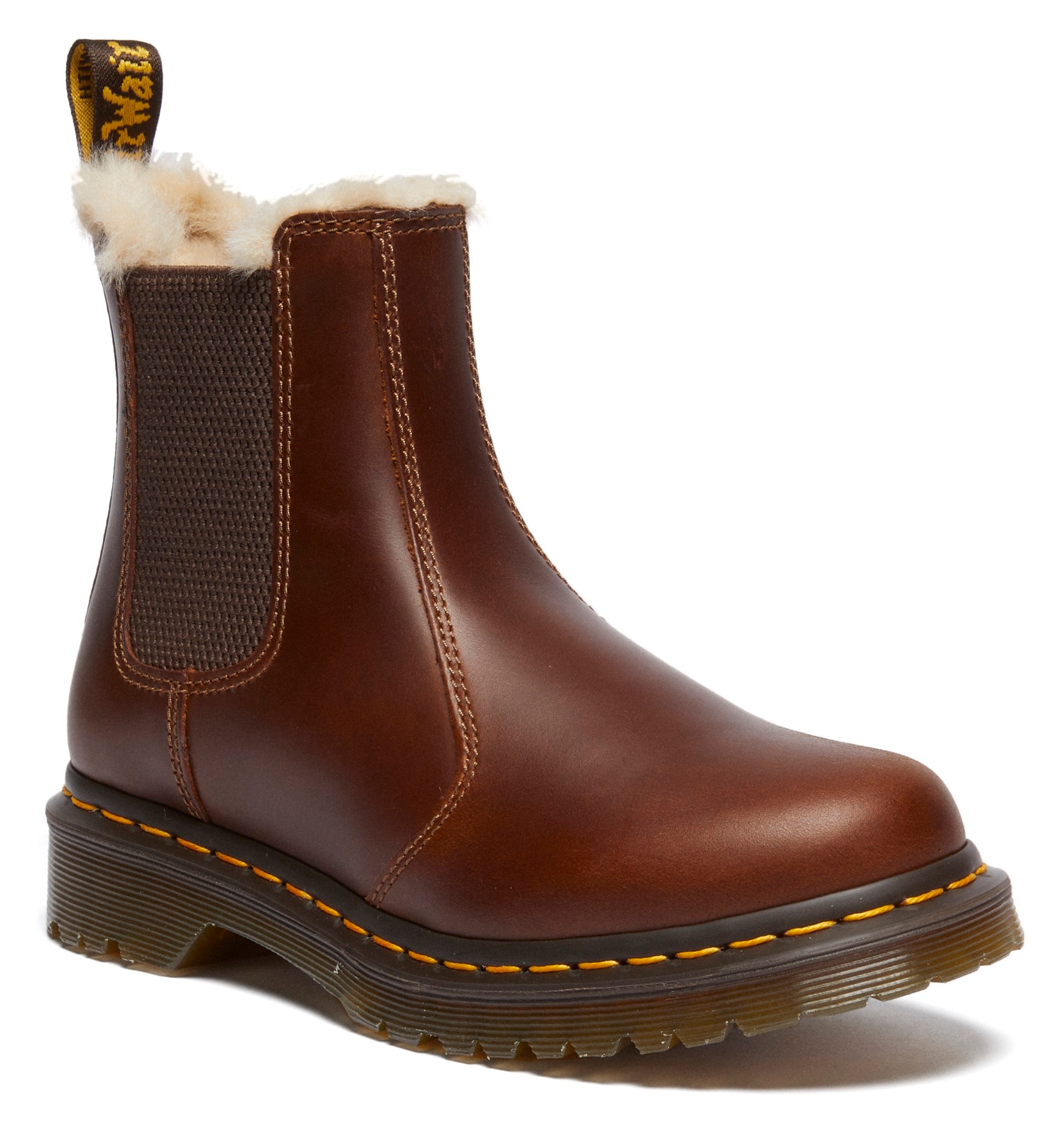 DR. MARTENS Chelseaboots »Leonore«, Chunky Boots, Plateau Schuh, Boots mit Warmfutter