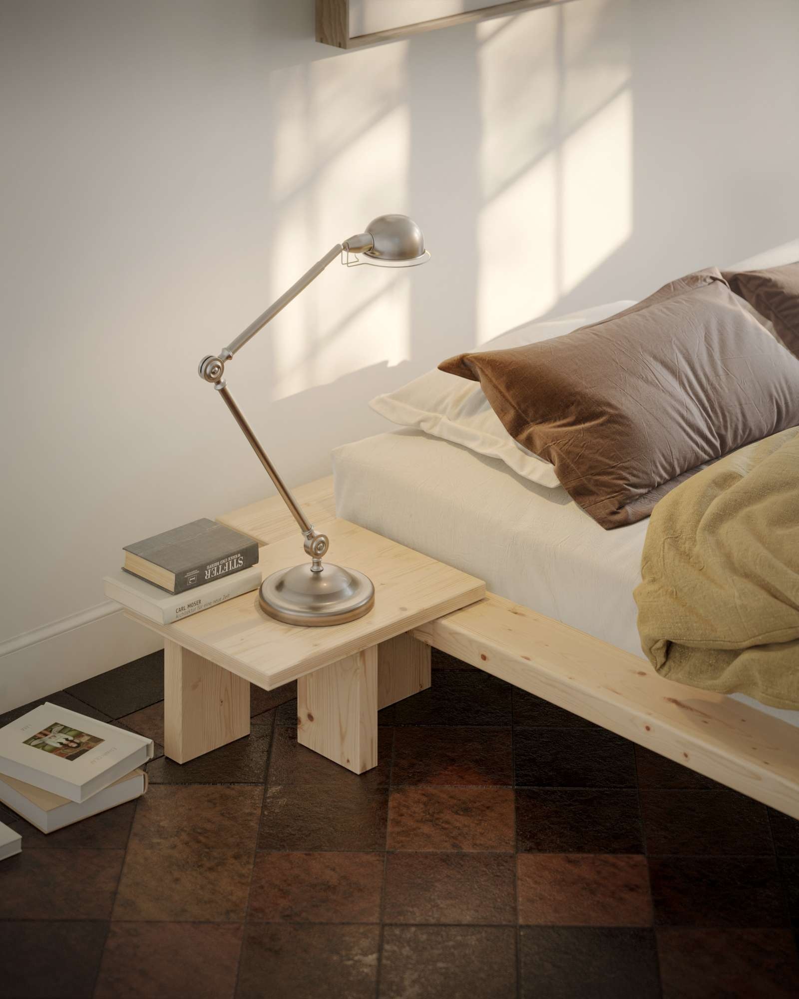 Karup Design Nachttisch »Japan Bett-Tisch, FSC®-zertifiziertes Massivholz,made in Europe«, Speziell für das Japan-Bett entworfen – perfekt integriert & passend