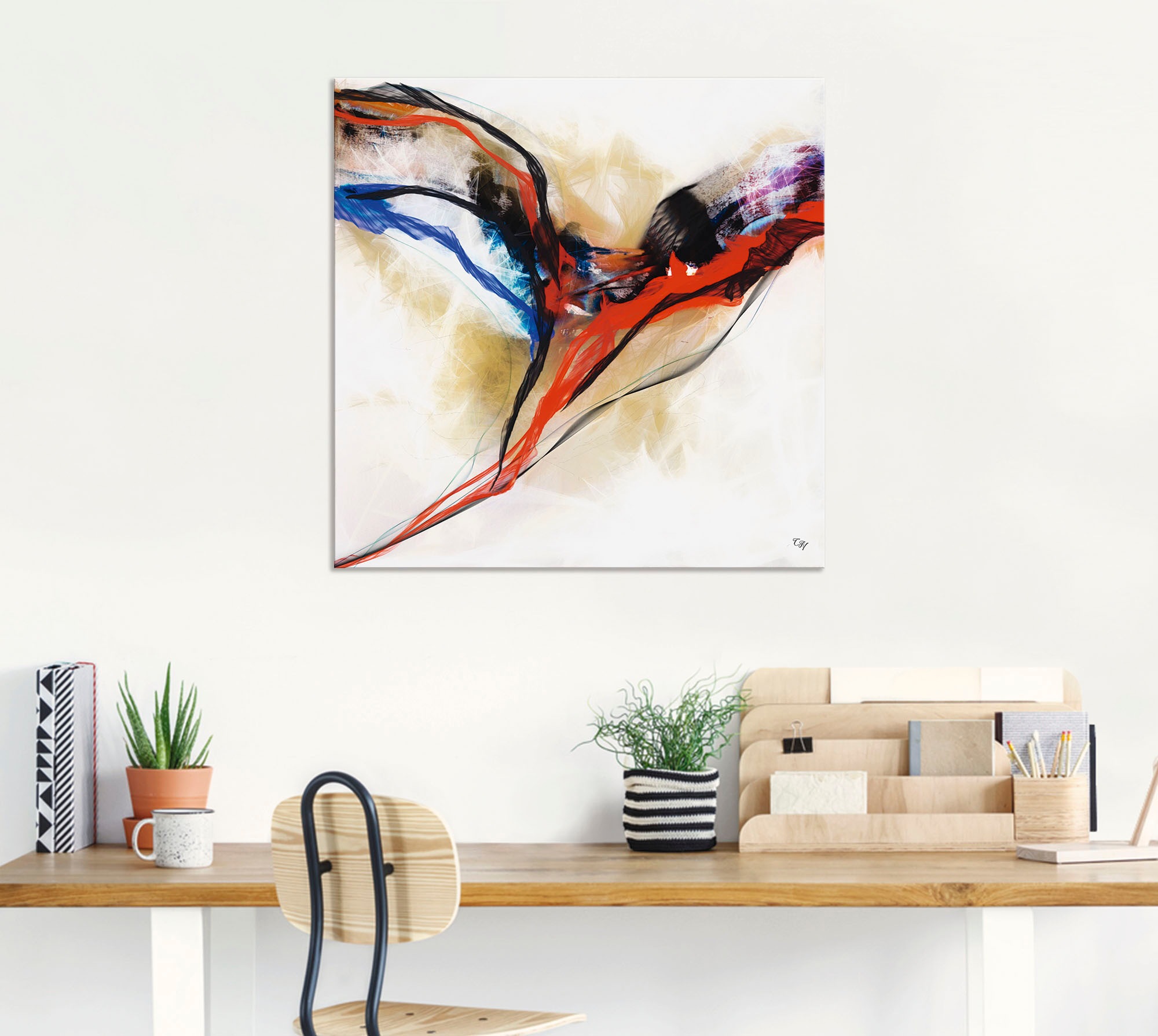 Artland Wandbild »Engel - abstrakt I«, Muster, (1 St.), als Alubild, Outdoorbild, Poster in verschied. Größen