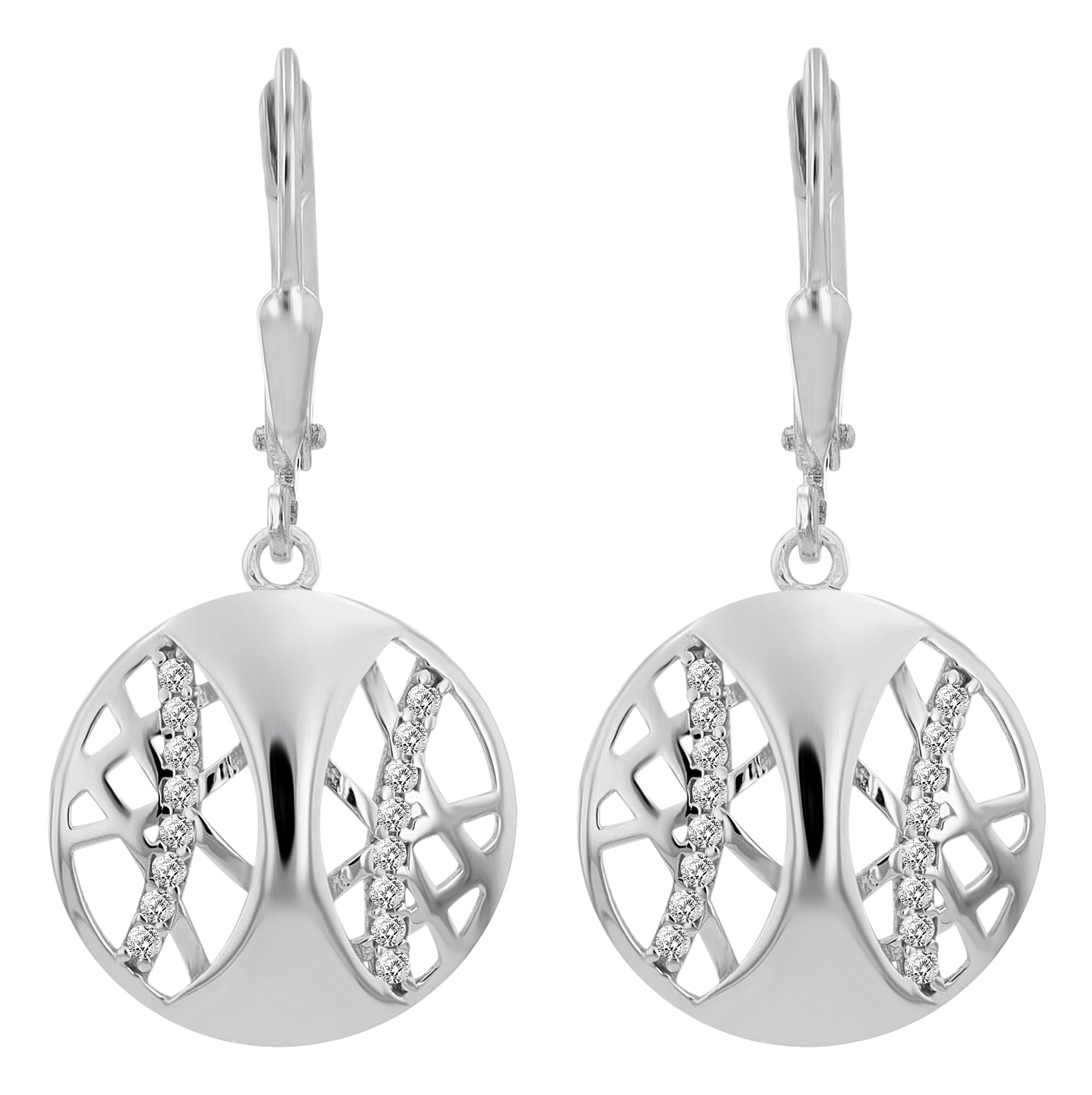 Adelia´s Paar Ohrhänger "Ohrringe – Ohrhänger aus 925 Silber mit Zirkonia" Perfekt als Geschenk für besondere Menschen