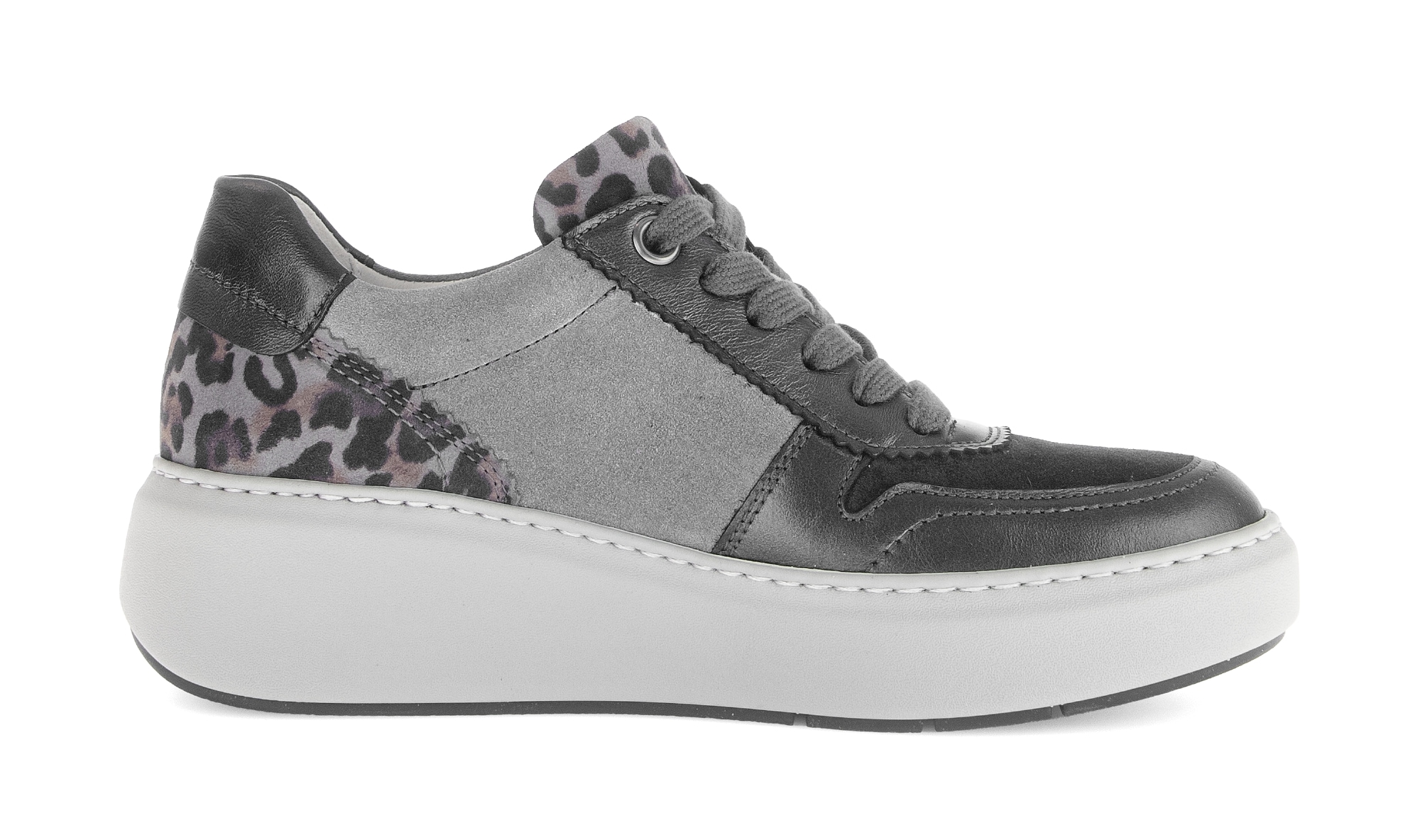 Gabor Keilsneaker, Plateau, Halbschuh, Schnürschuh in Bequemweite G (= weit)