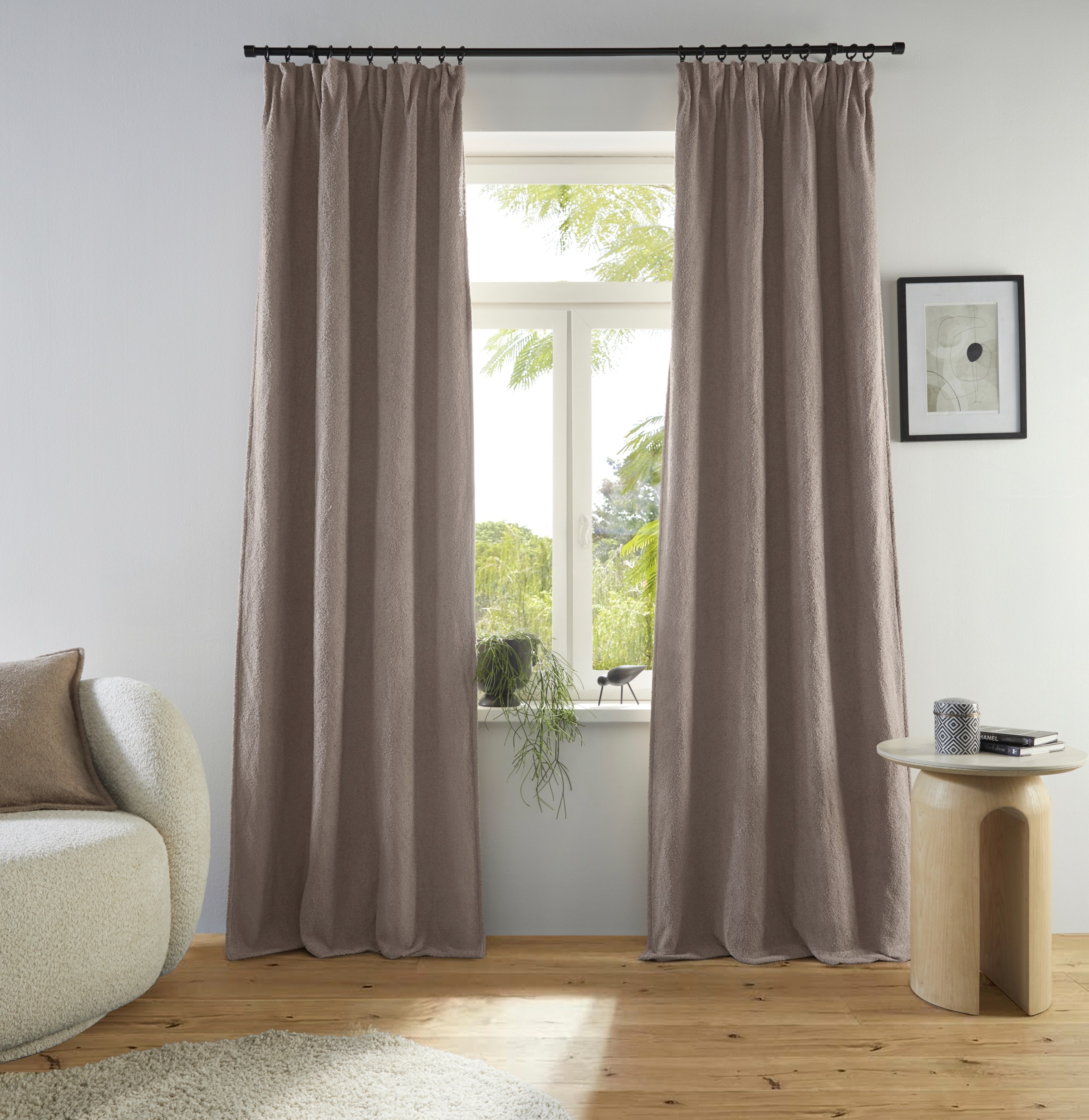 homsy by Ana Johnson Verdunkelungsvorhang "Bouclea" premium, verdunkelnd, h günstig online kaufen