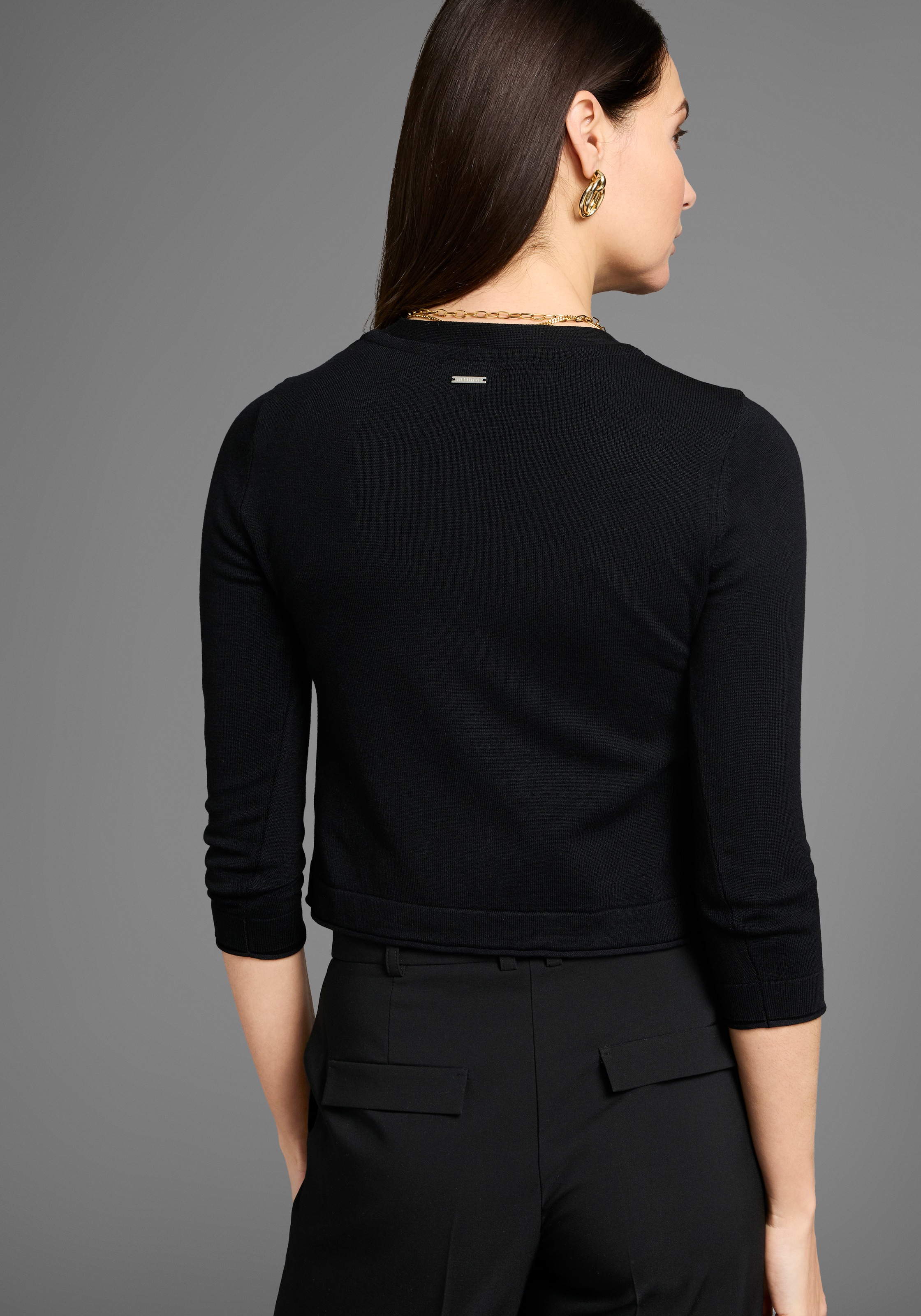 HECHTER PARIS Bolero, mit Rollkanten und Zierknopf günstig online kaufen